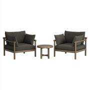 Eleni 3-Piece Outdoor Patio Teak Wood Furniture Set by Modway