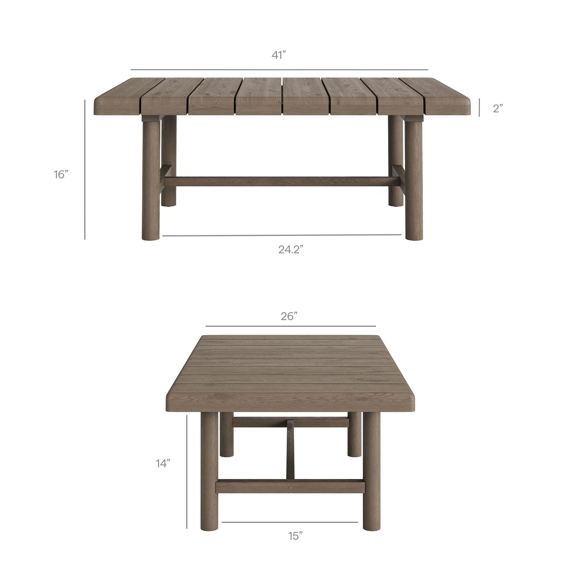 Eleni 5-Piece Outdoor Patio Teak Wood Furniture Set by Modway