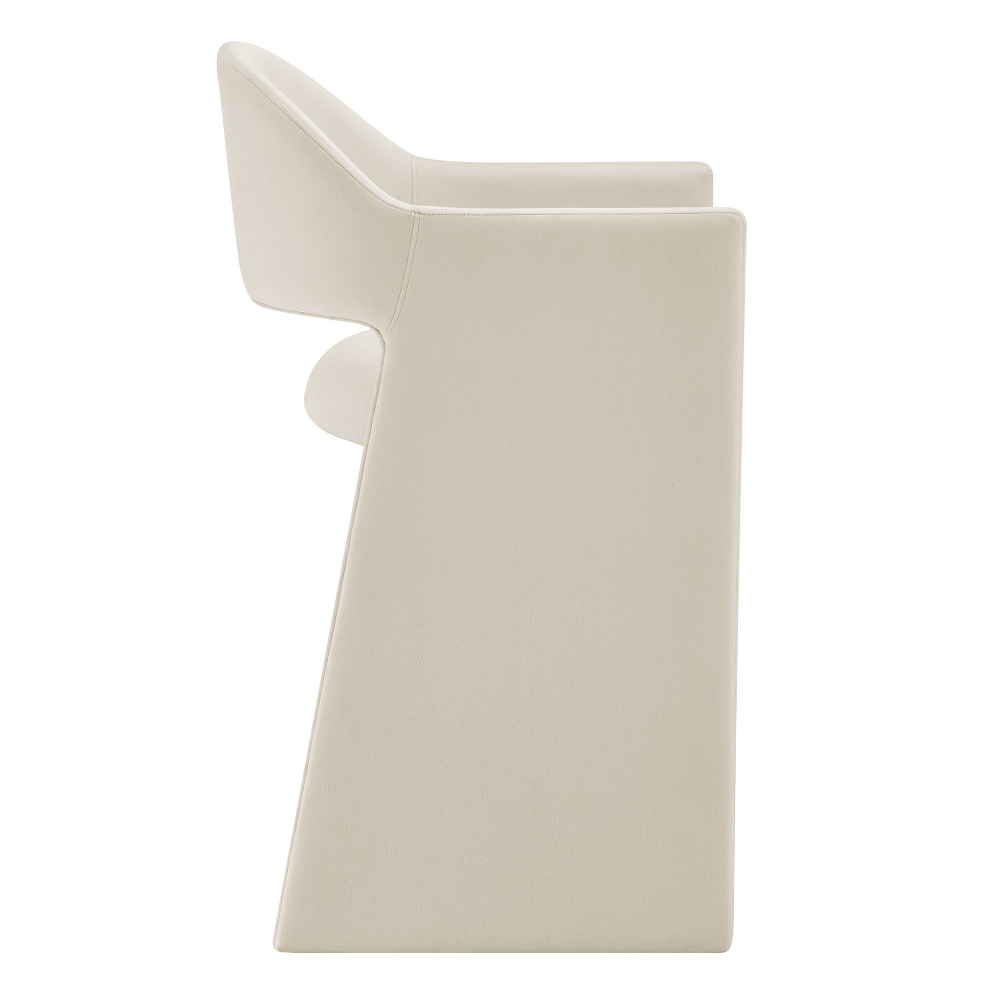 Talia 37 Inch Performance Velvet Counter Stool - Mulberry