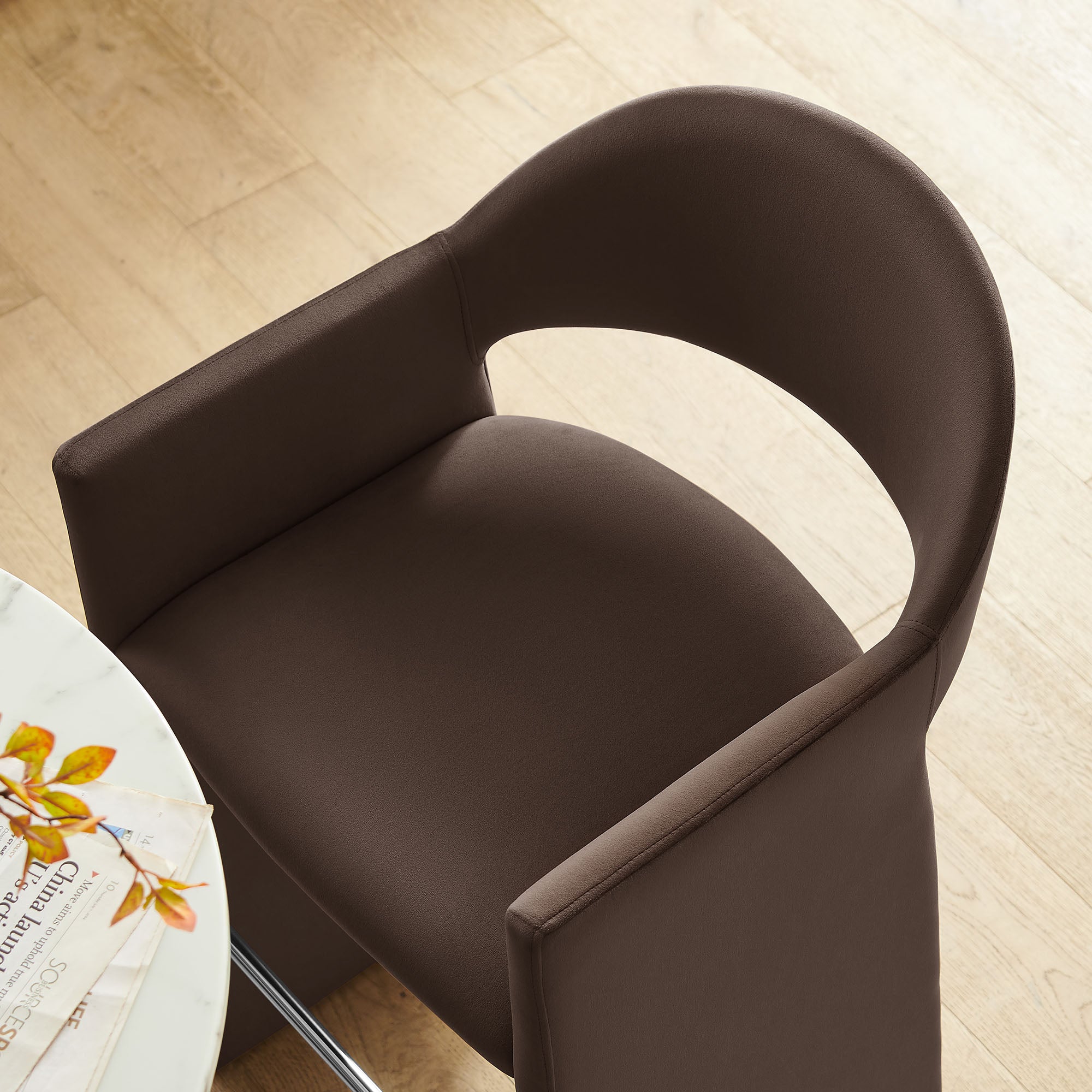 Talia 41 Inch Performance Velvet Bar Stool