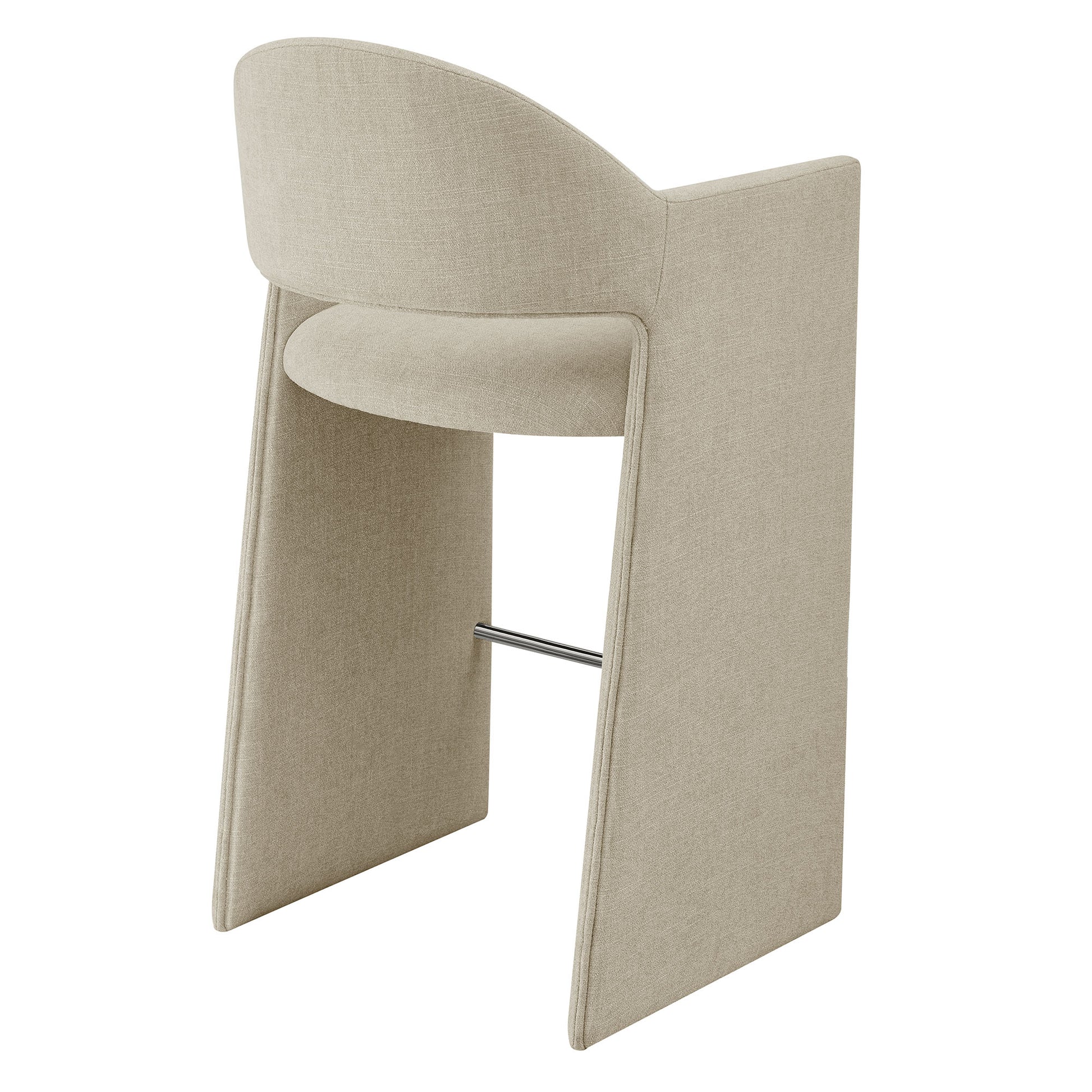 Talia 41 Inch 41 Inch Upholstered Fabric Bar Stool