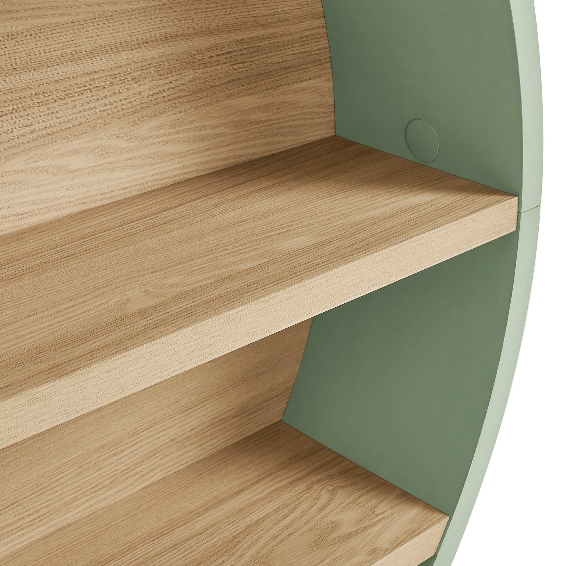 Romy 47" Round Wall Book Shelf