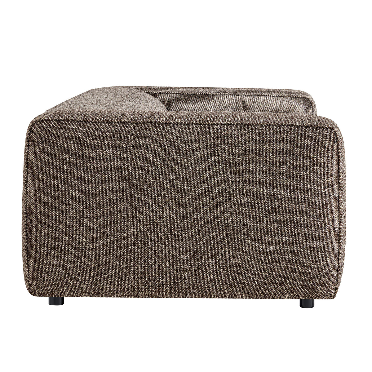 Auren 88 Inch Lattice Bouclé Upholstered Sofa - Earth