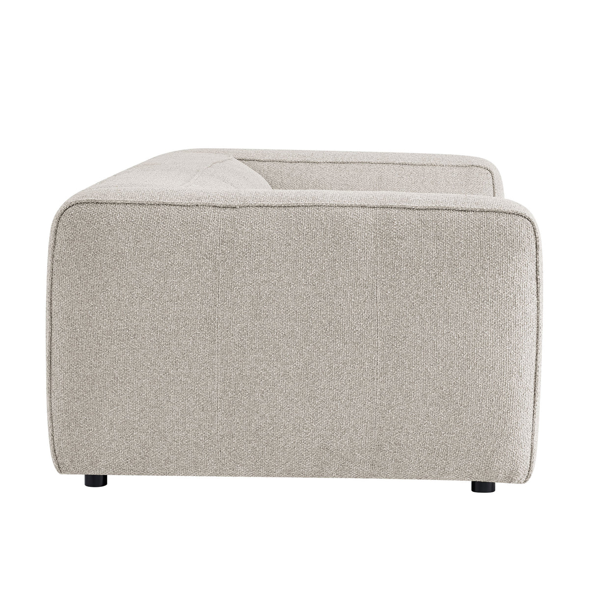 Auren 88 Inch Lattice Bouclé Upholstered Sofa - Fog
