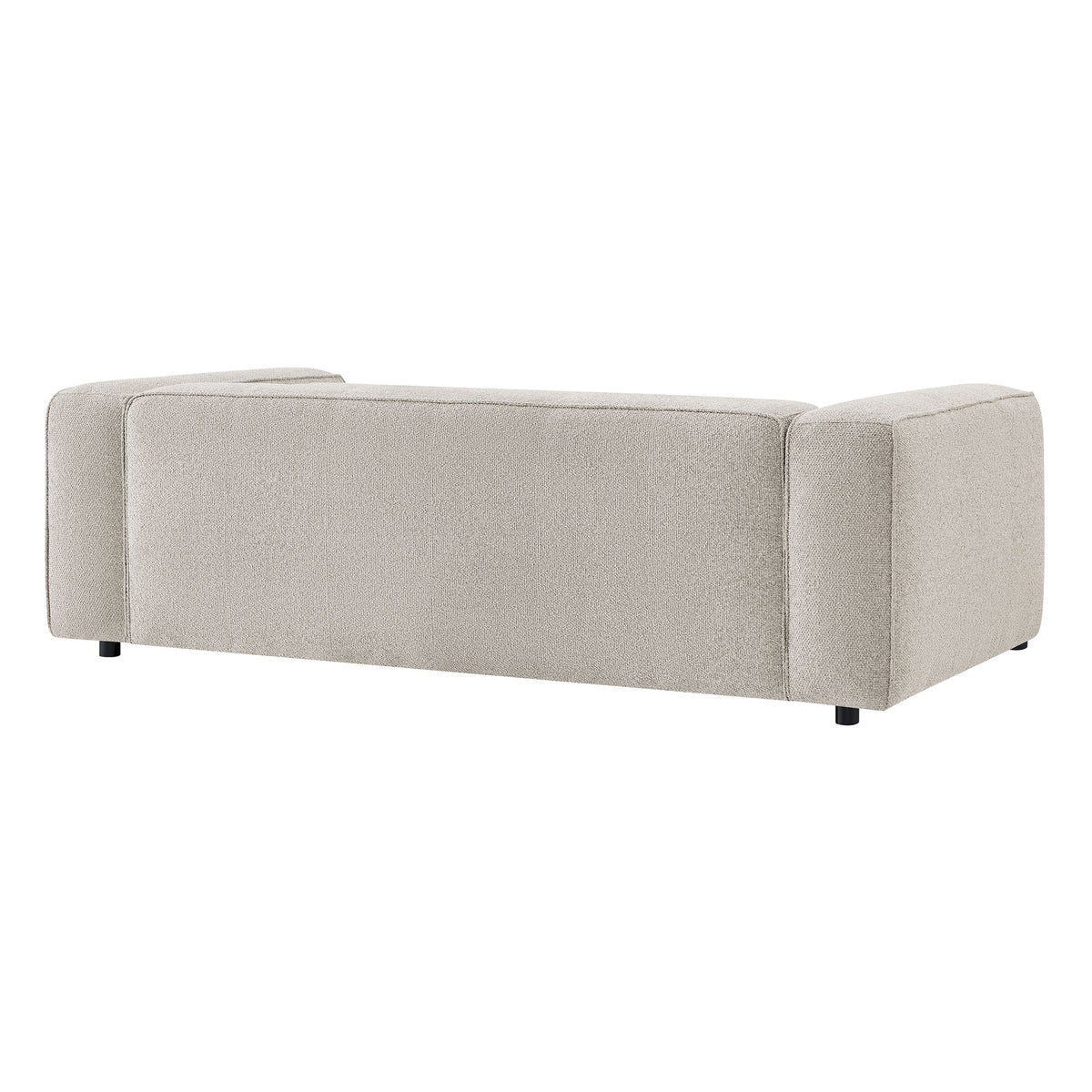 Auren 88 Inch Lattice Bouclé Upholstered Sofa - Fog