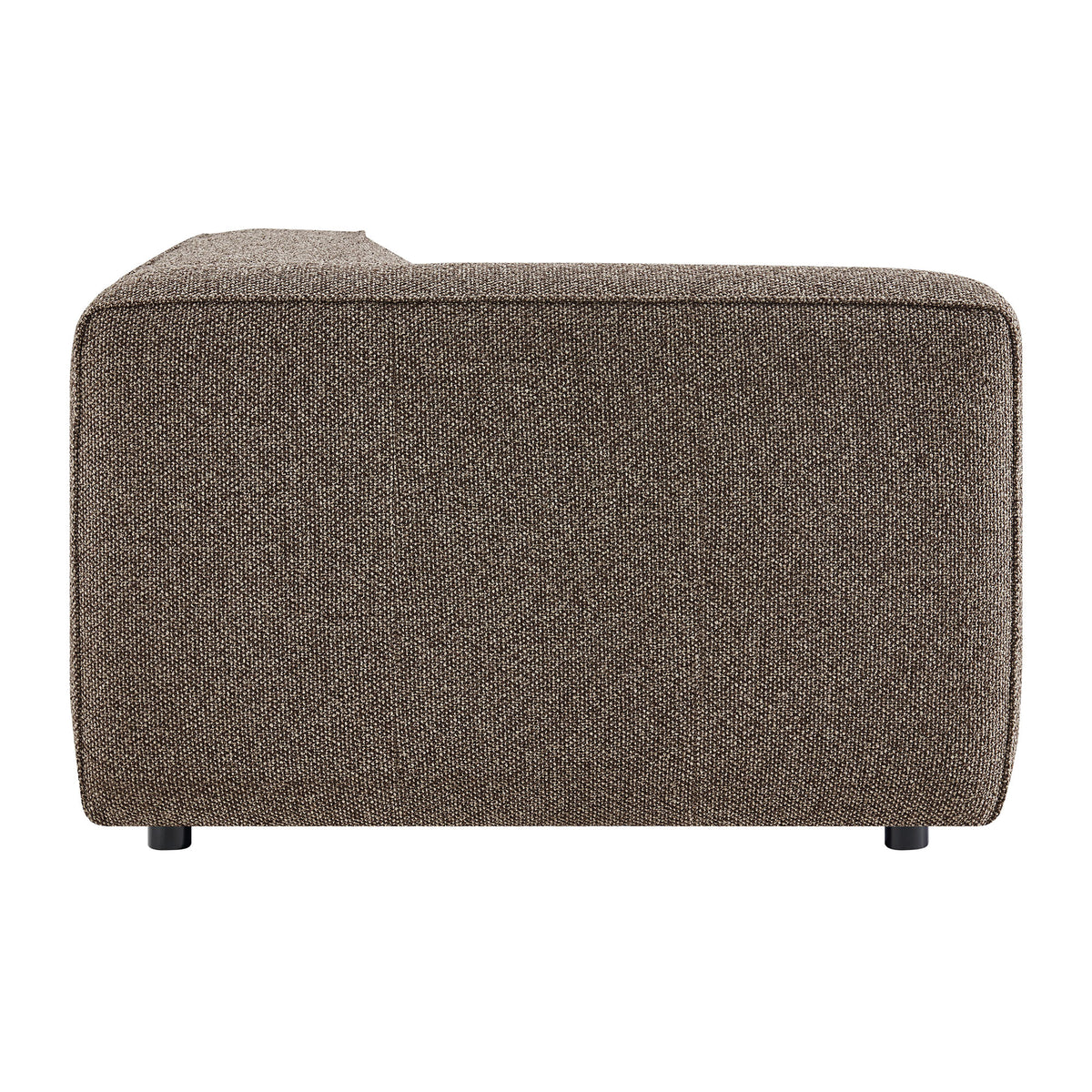 Auren Lattice Bouclé Upholstered Modular Left-Facing Arm Chair - Earth