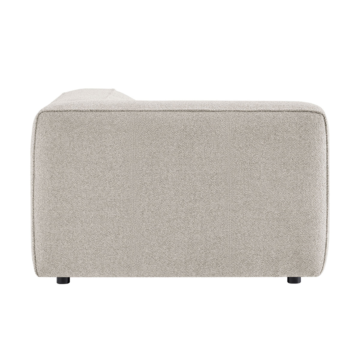 Auren Lattice Bouclé Upholstered Modular Left-Facing Arm Chair - Fog