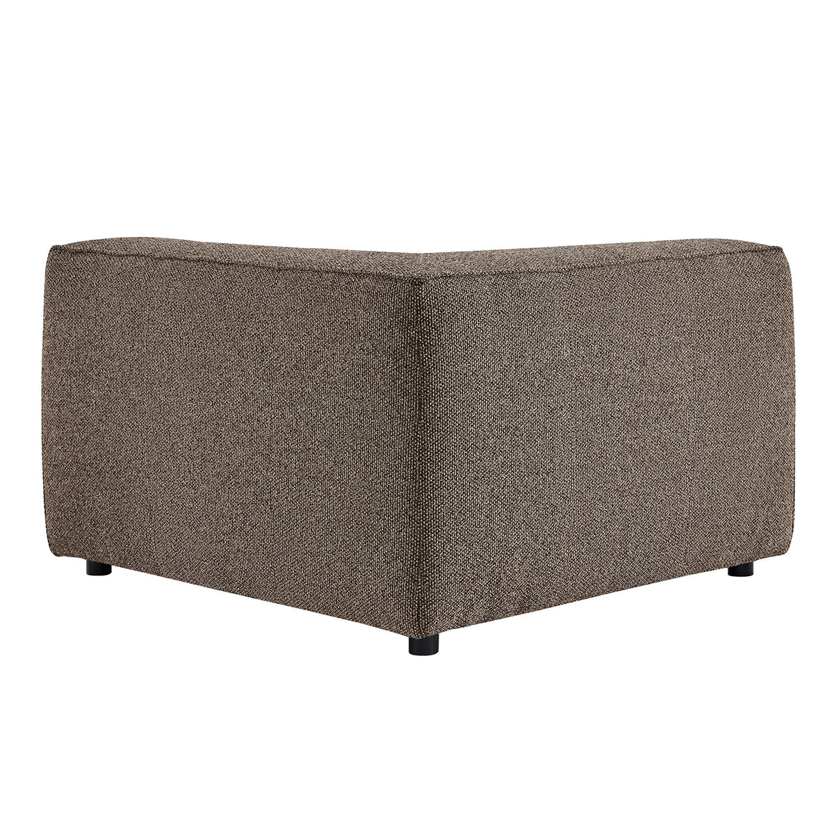 Auren Lattice Bouclé Upholstered Modular Corner Chair - Earth