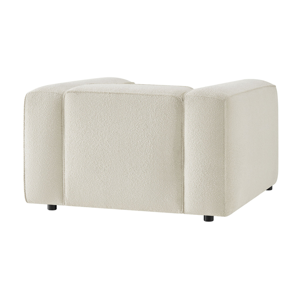 Auren Lattice Bouclé Upholstered Accent Chair - Cream