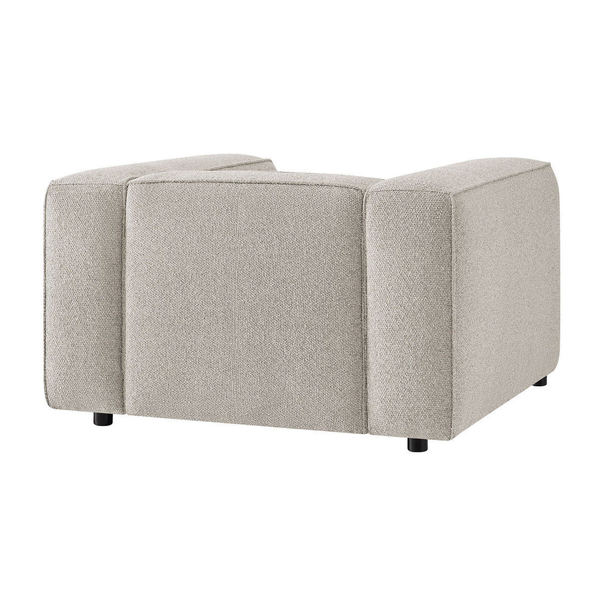 Auren Lattice Bouclé Upholstered Accent Chair - Fog