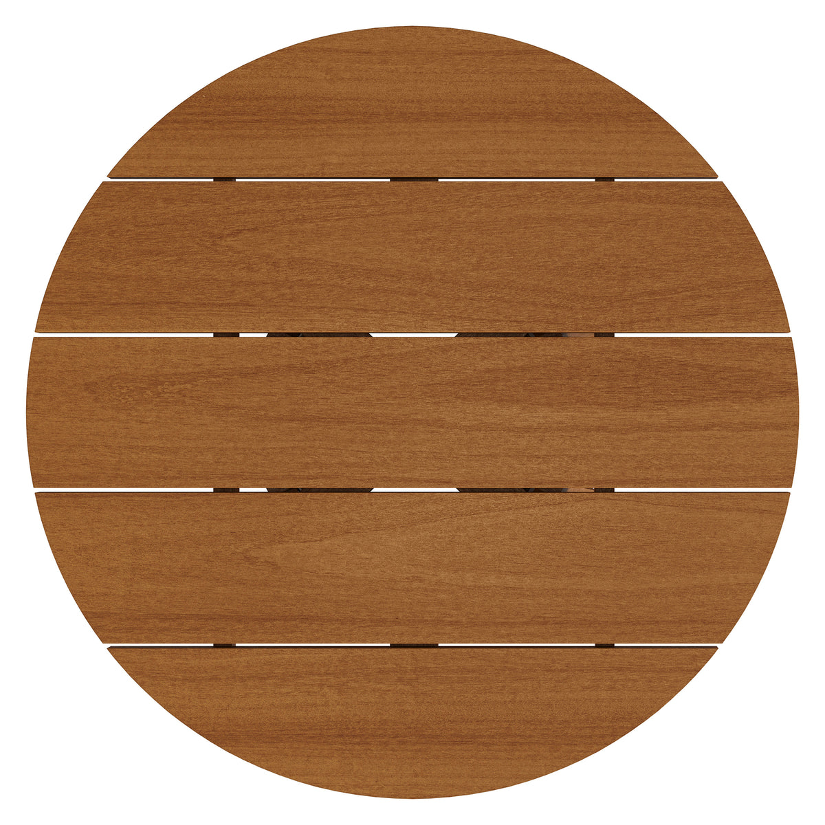 Lane 31 Inch Round Outdoor Patio Teak Wood Coffee Table - Natural