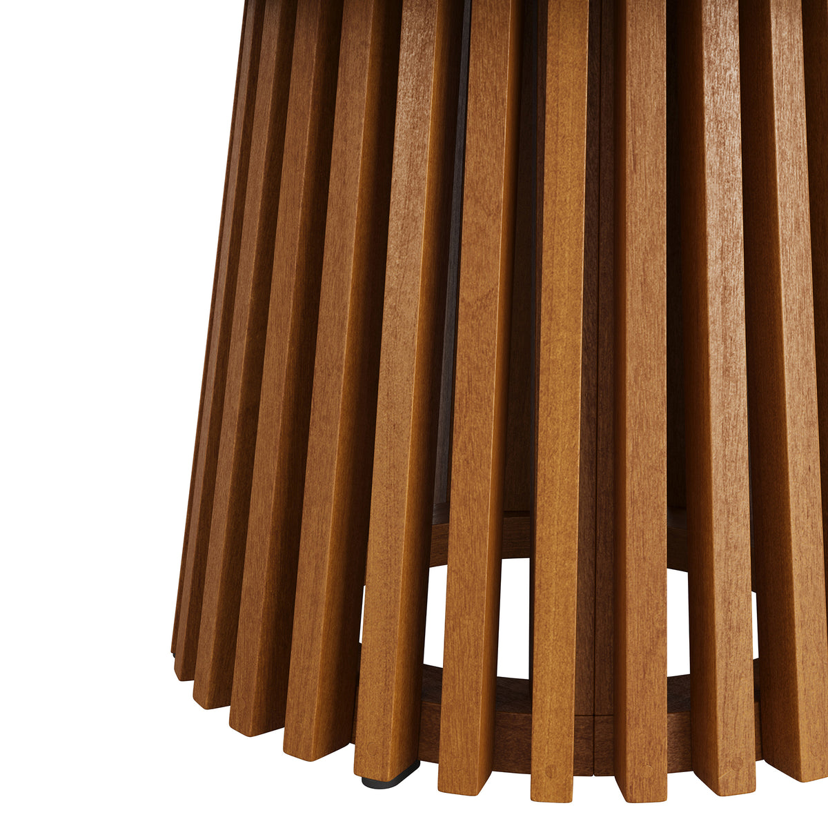 Lane 31 Inch Round Outdoor Patio Teak Wood Coffee Table - Natural