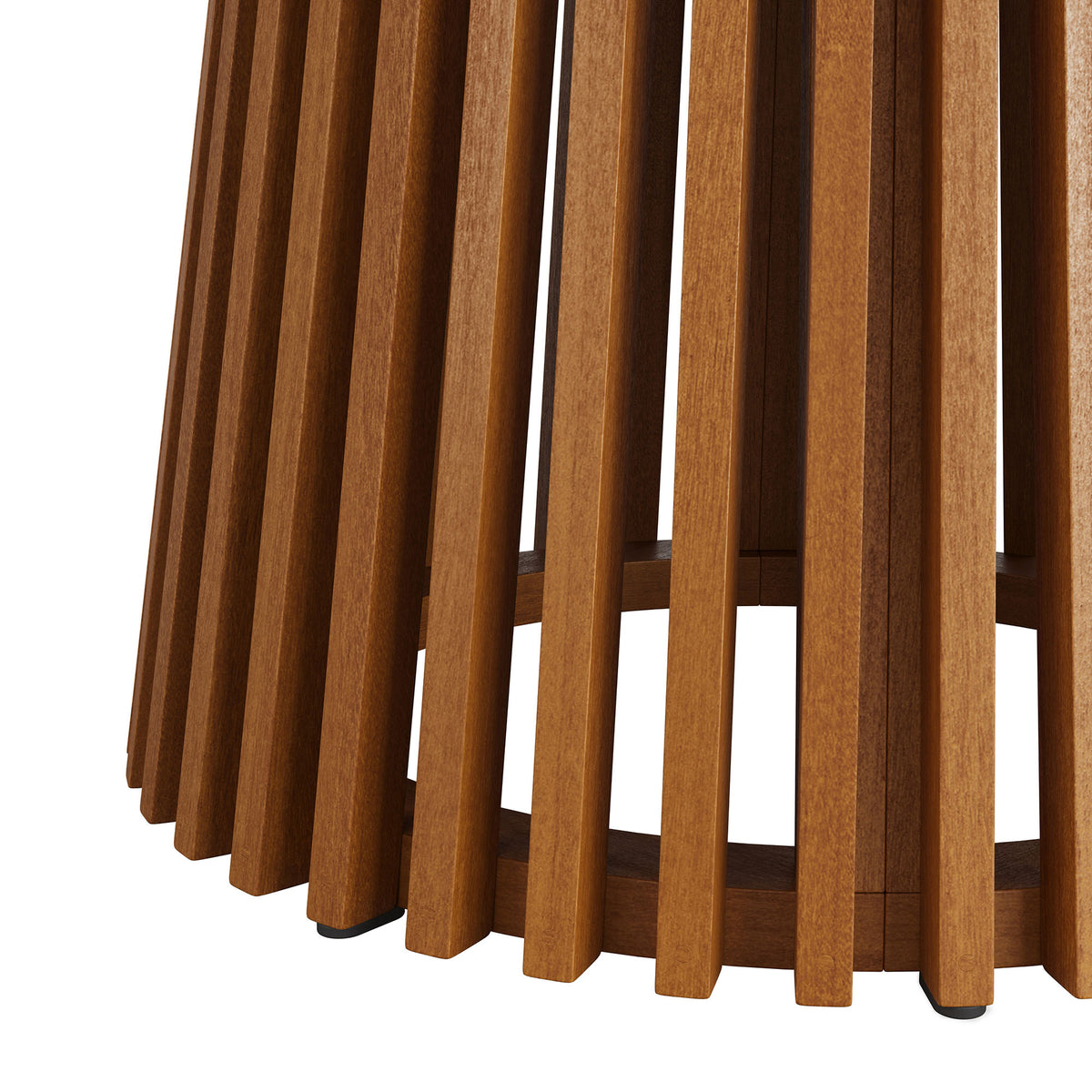 Lane 47 Inch Round Outdoor Patio Teak Wood Dining Table - Natural