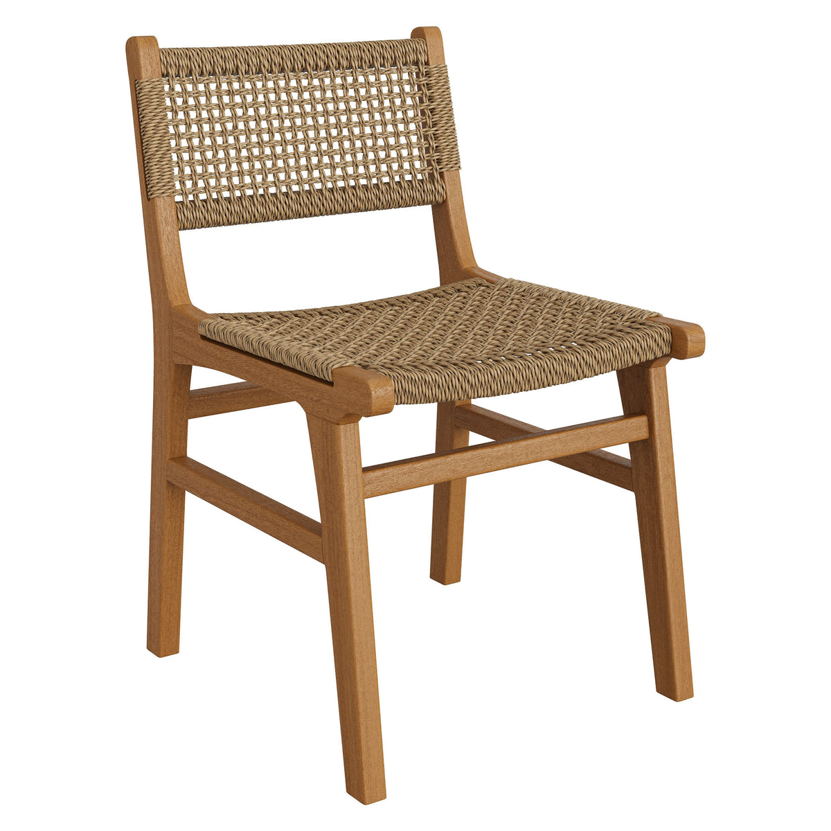 Rowe Outdoor Patio Teak Wood Dining Chair - Natural