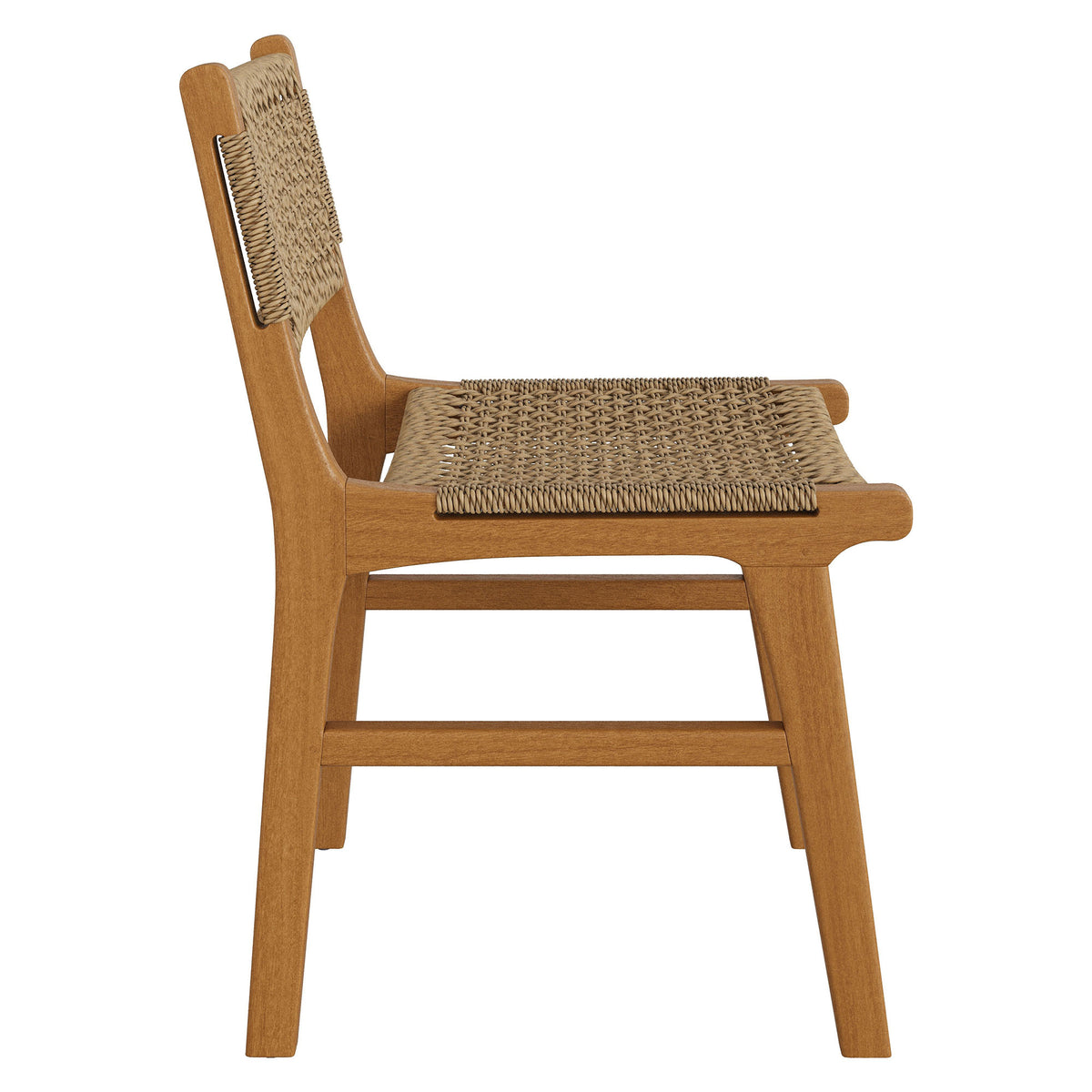 Rowe Outdoor Patio Teak Wood Dining Chair - Natural