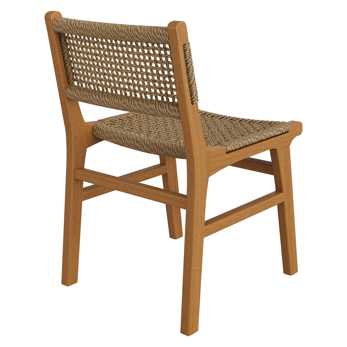 Rowe Outdoor Patio Teak Wood Dining Chair - Natural