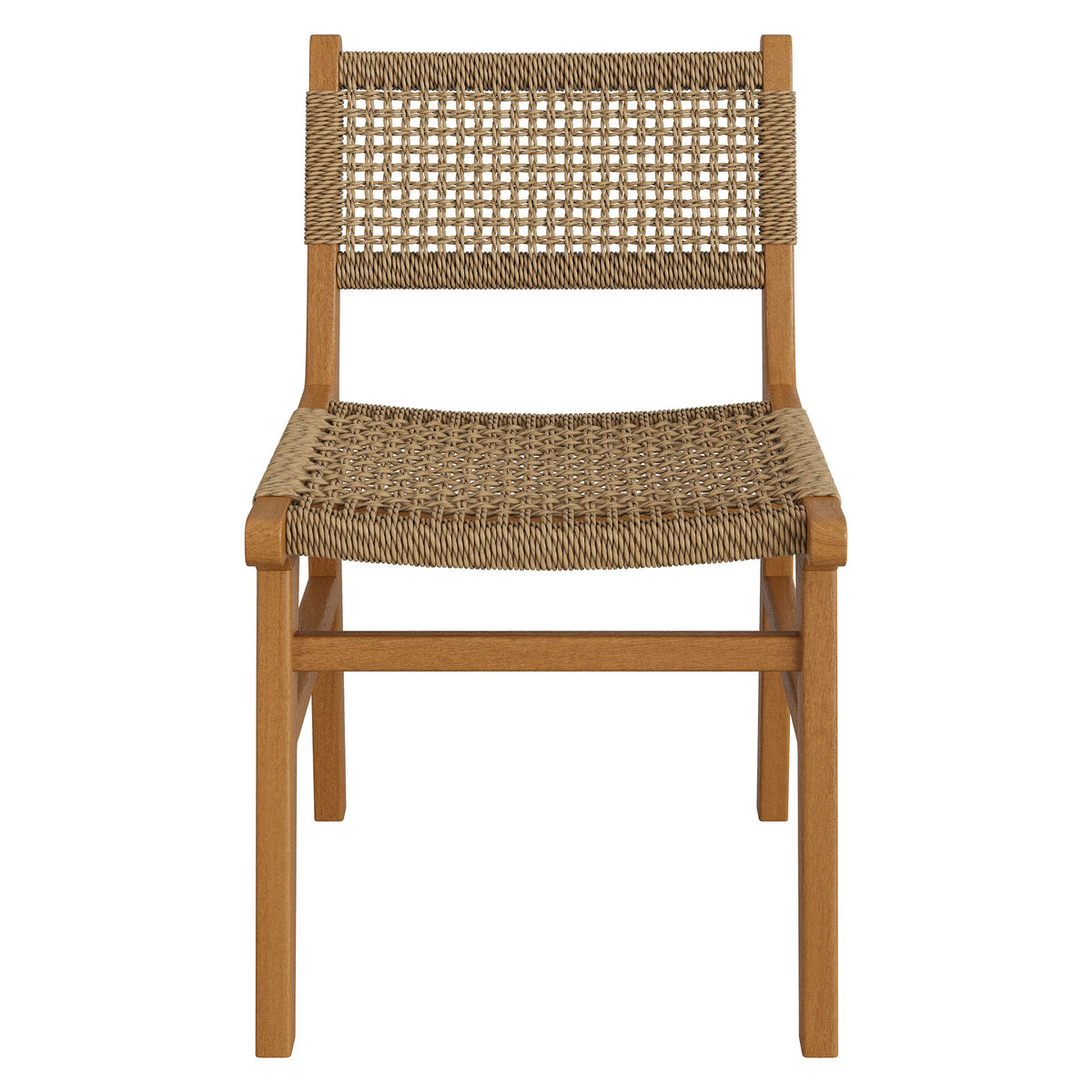 Rowe Outdoor Patio Teak Wood Dining Chair - Natural
