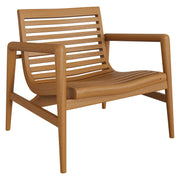 Hayden Outdoor Patio Teak Wood Armchair - Natural