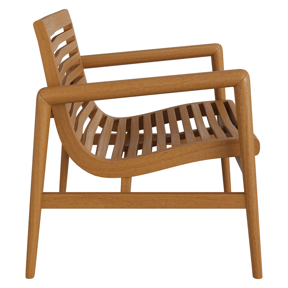 Hayden Outdoor Patio Teak Wood Armchair - Natural