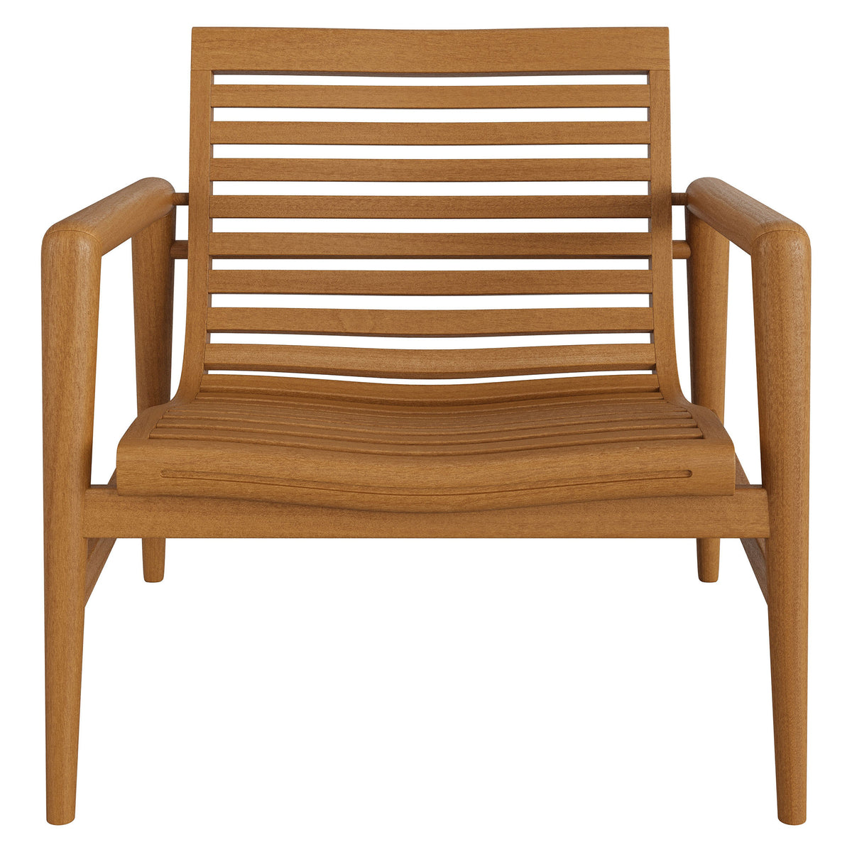 Hayden Outdoor Patio Teak Wood Armchair - Natural