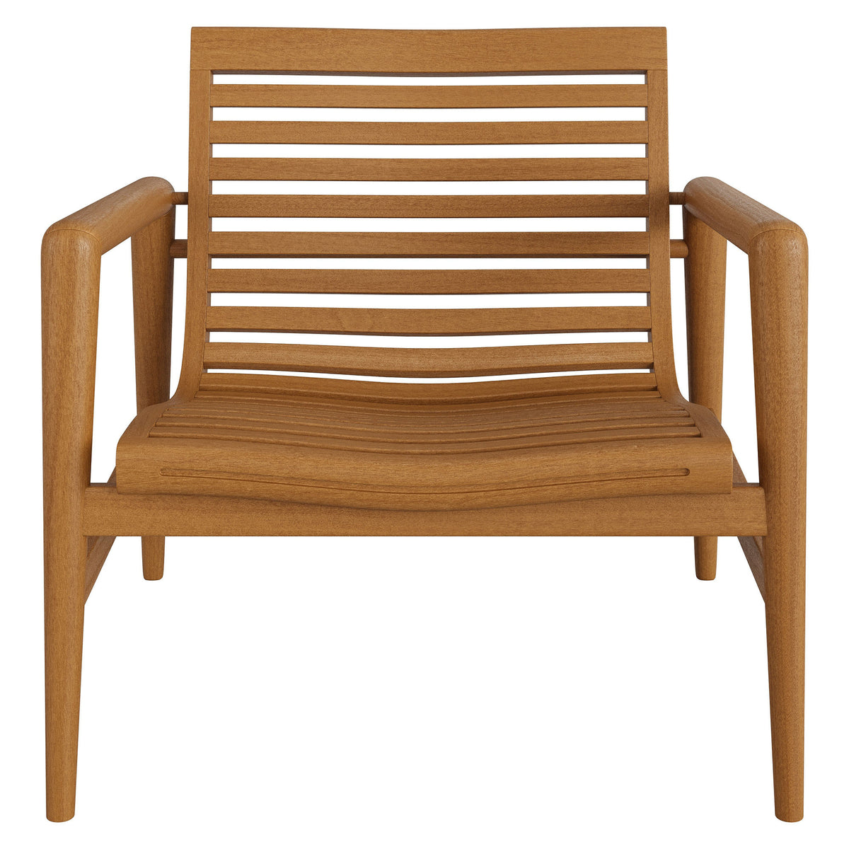 Hayden Outdoor Patio Teak Wood Armchairs Set of 2 - Natural