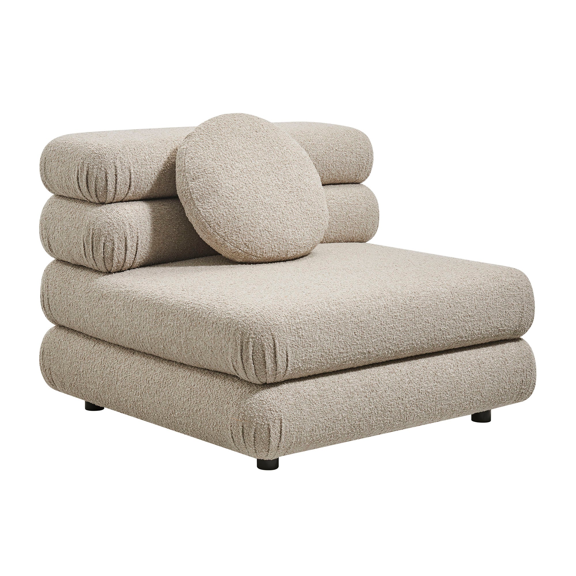 Jubilee Upholstered Modular Armless Chair - Linen