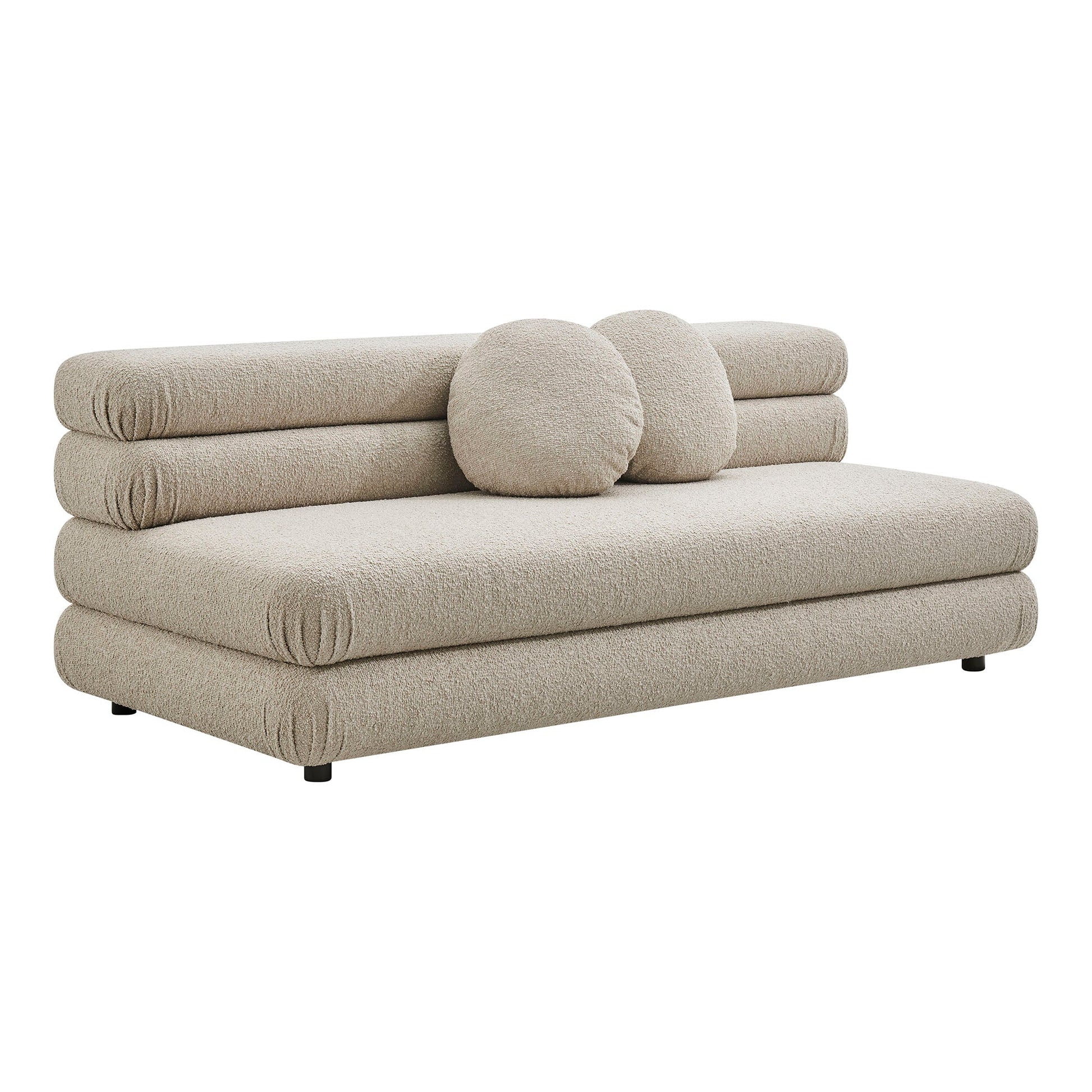 Jubilee Upholstered Modular Armless Loveseat - Linen
