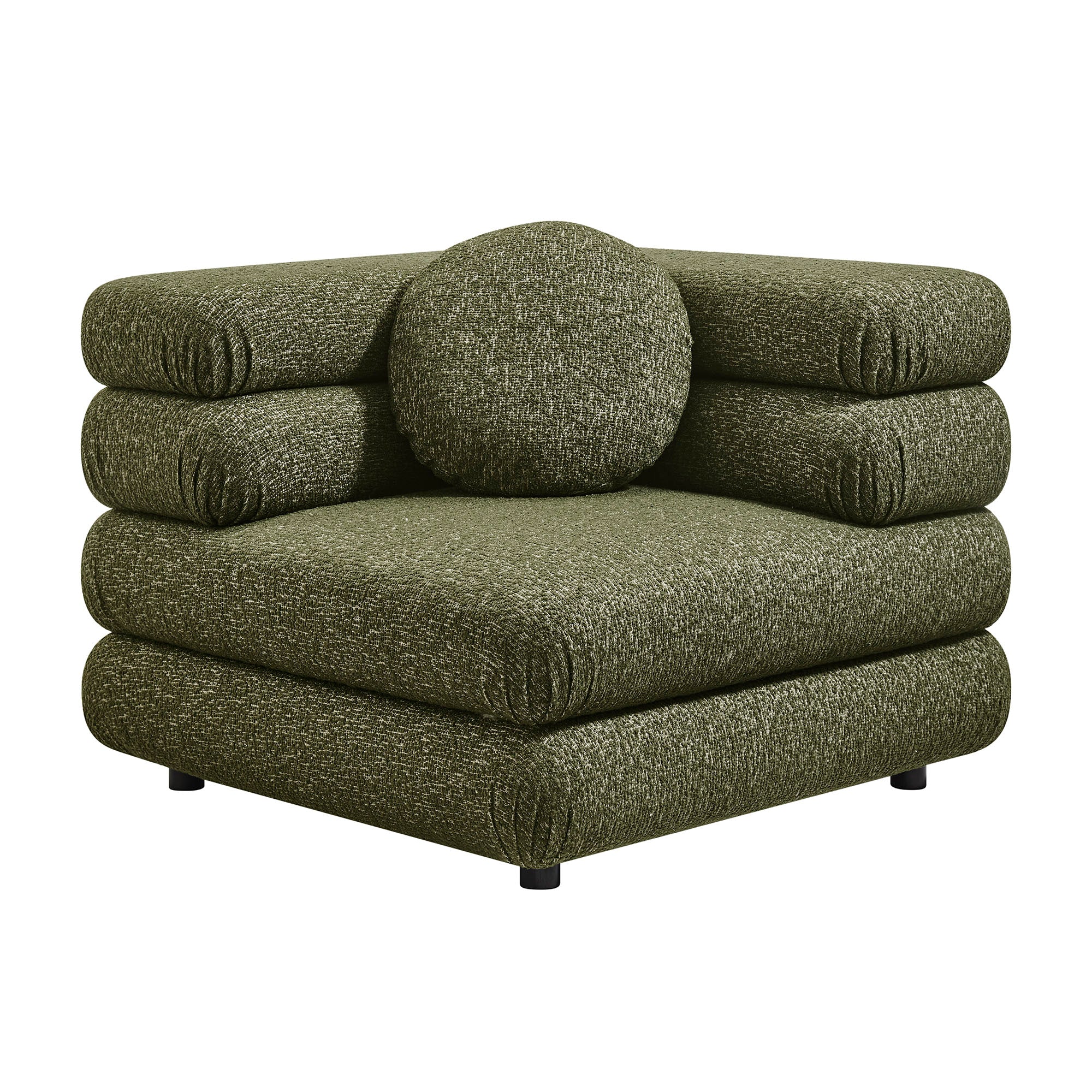 Jubilee Upholstered Modular Corner Chair - Olive