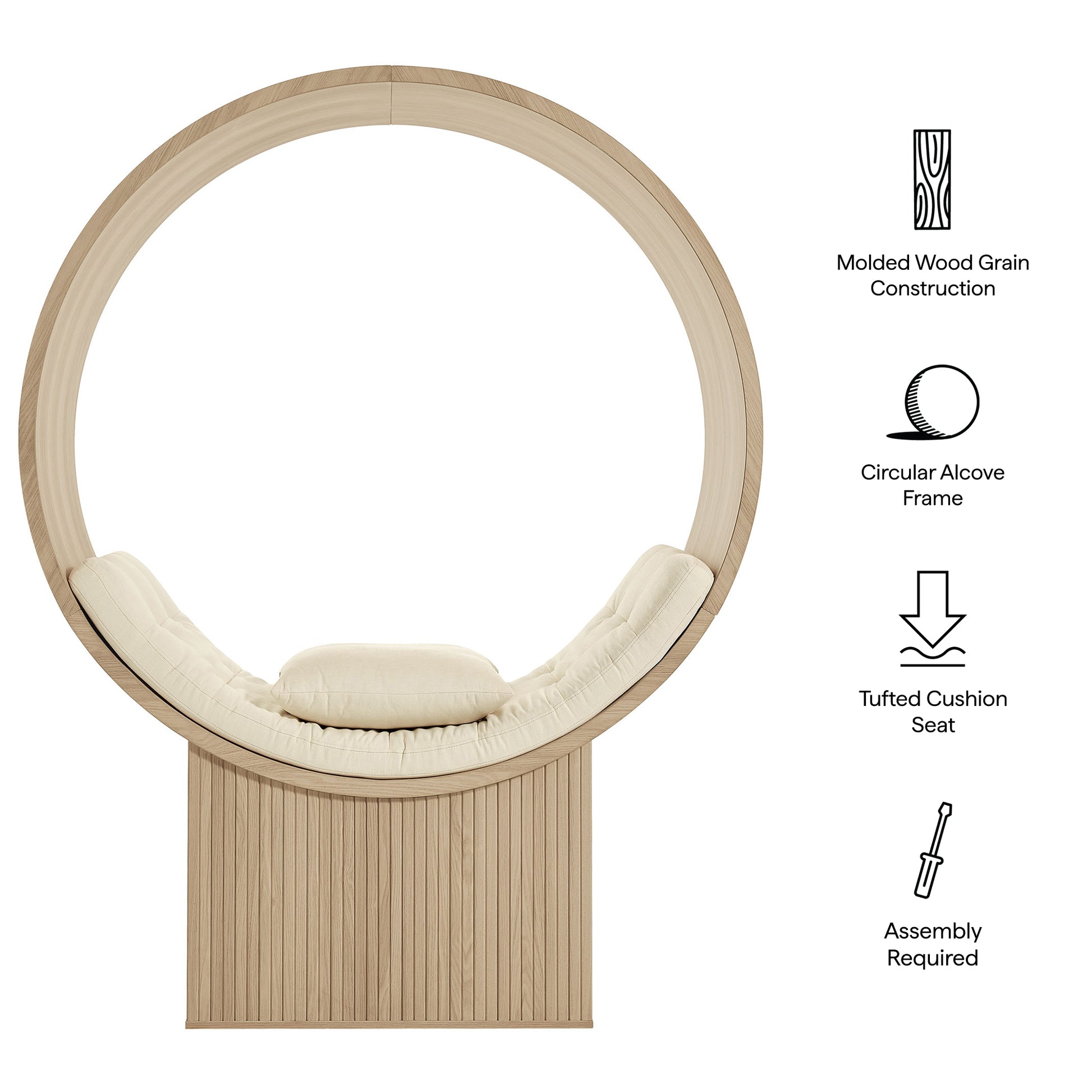 Aperture Round Alcove Accent Chair