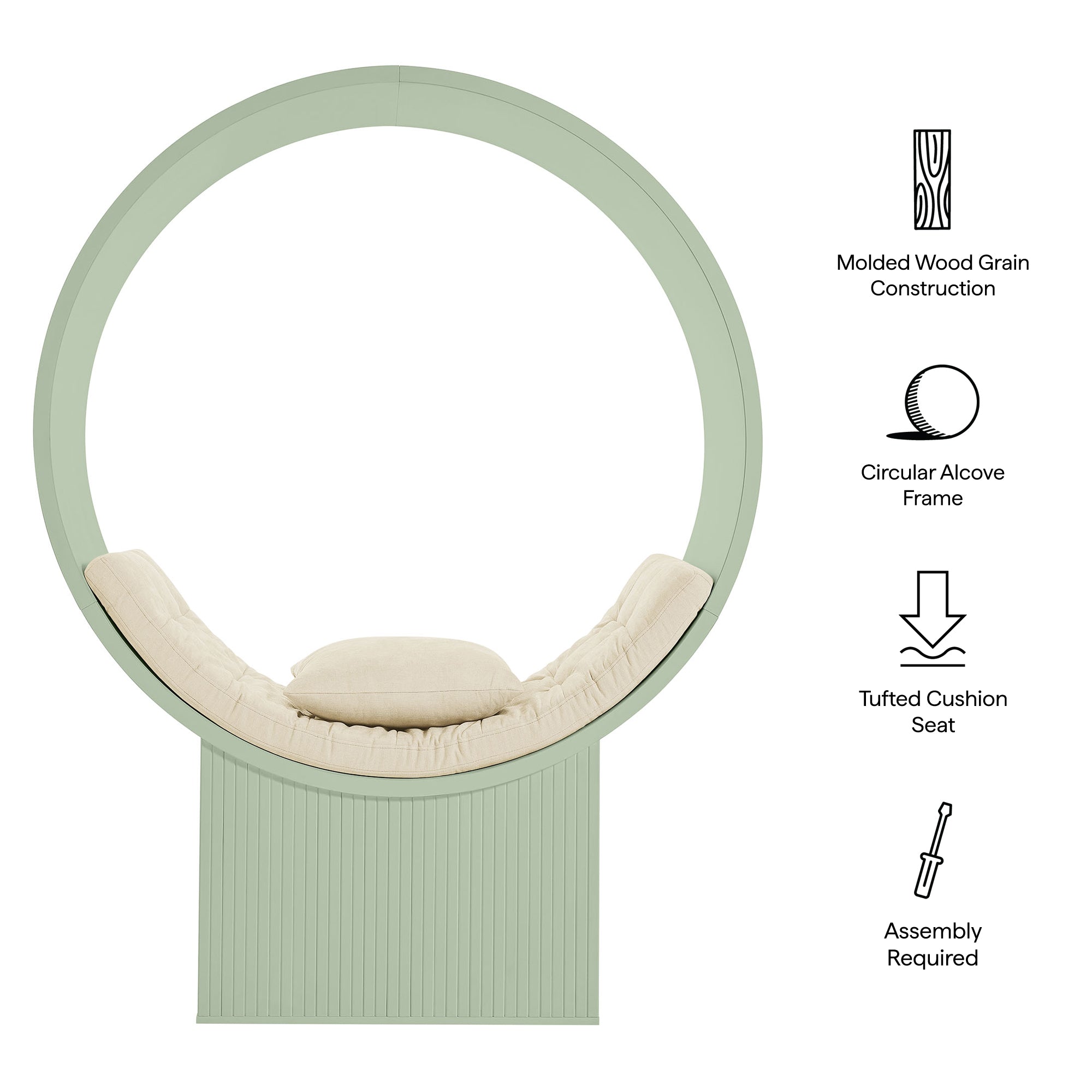 Aperture Round Alcove Accent Chair