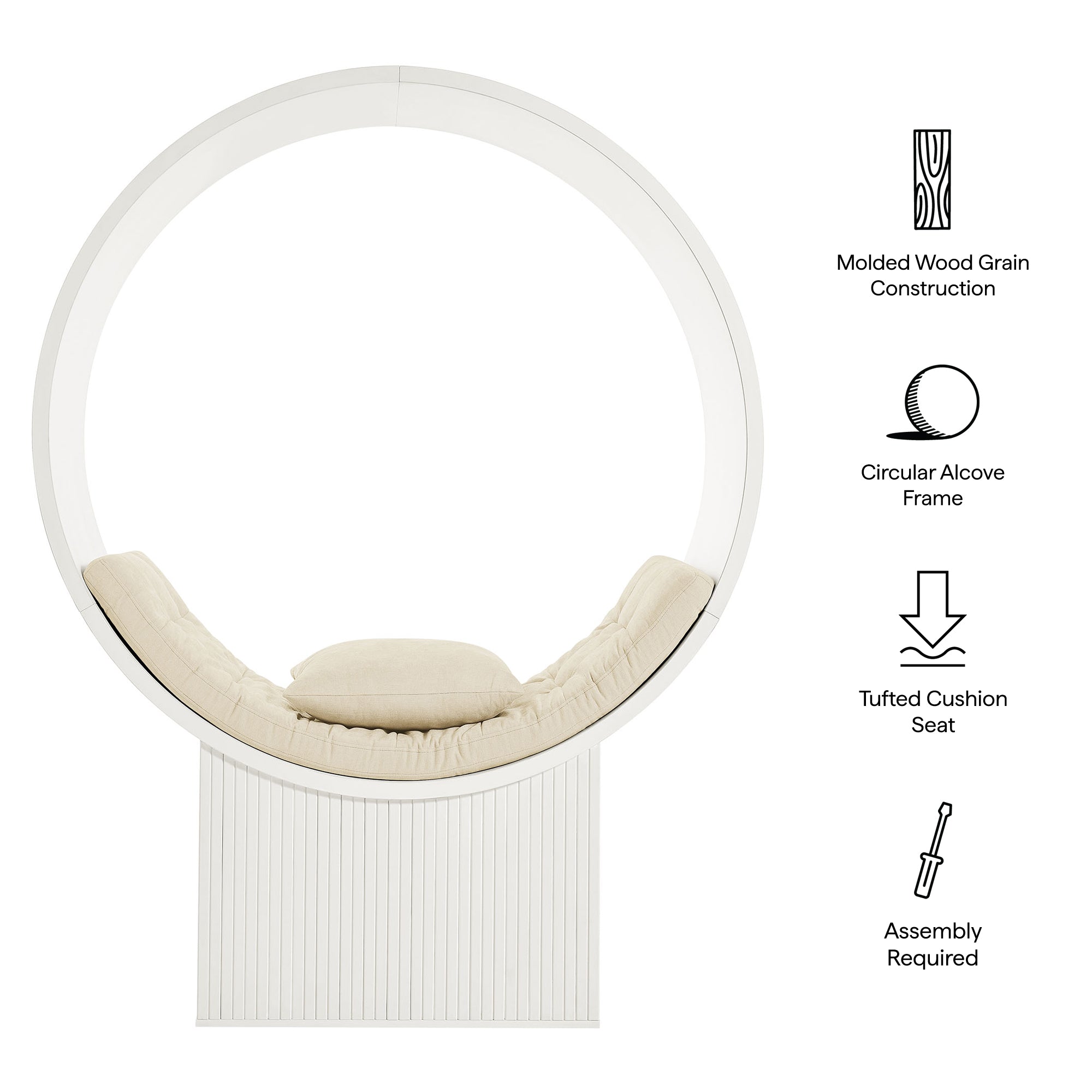 Aperture Round Alcove Accent Chair