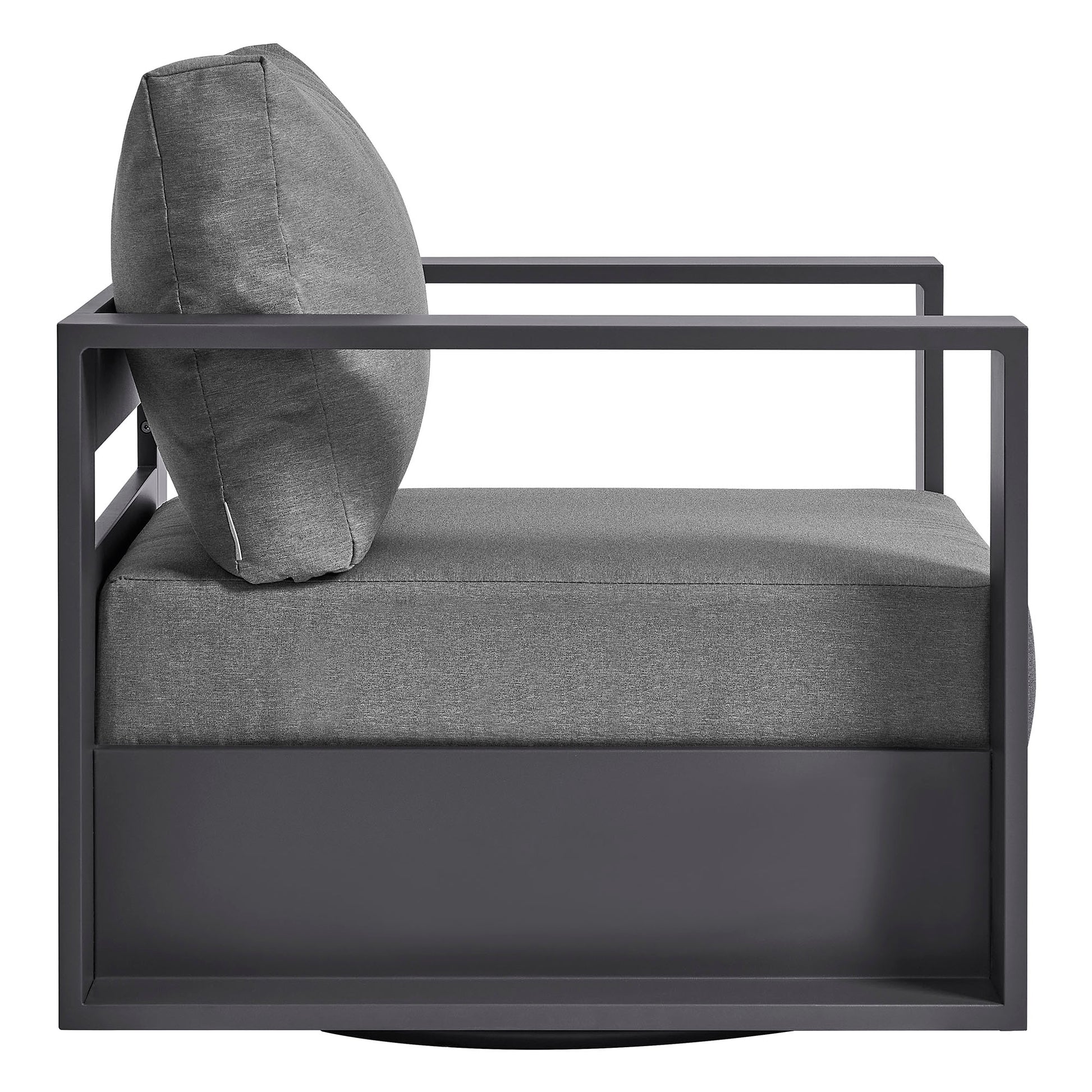 Tahoe Outdoor Powder-Coated Aluminum Swivel Armchair