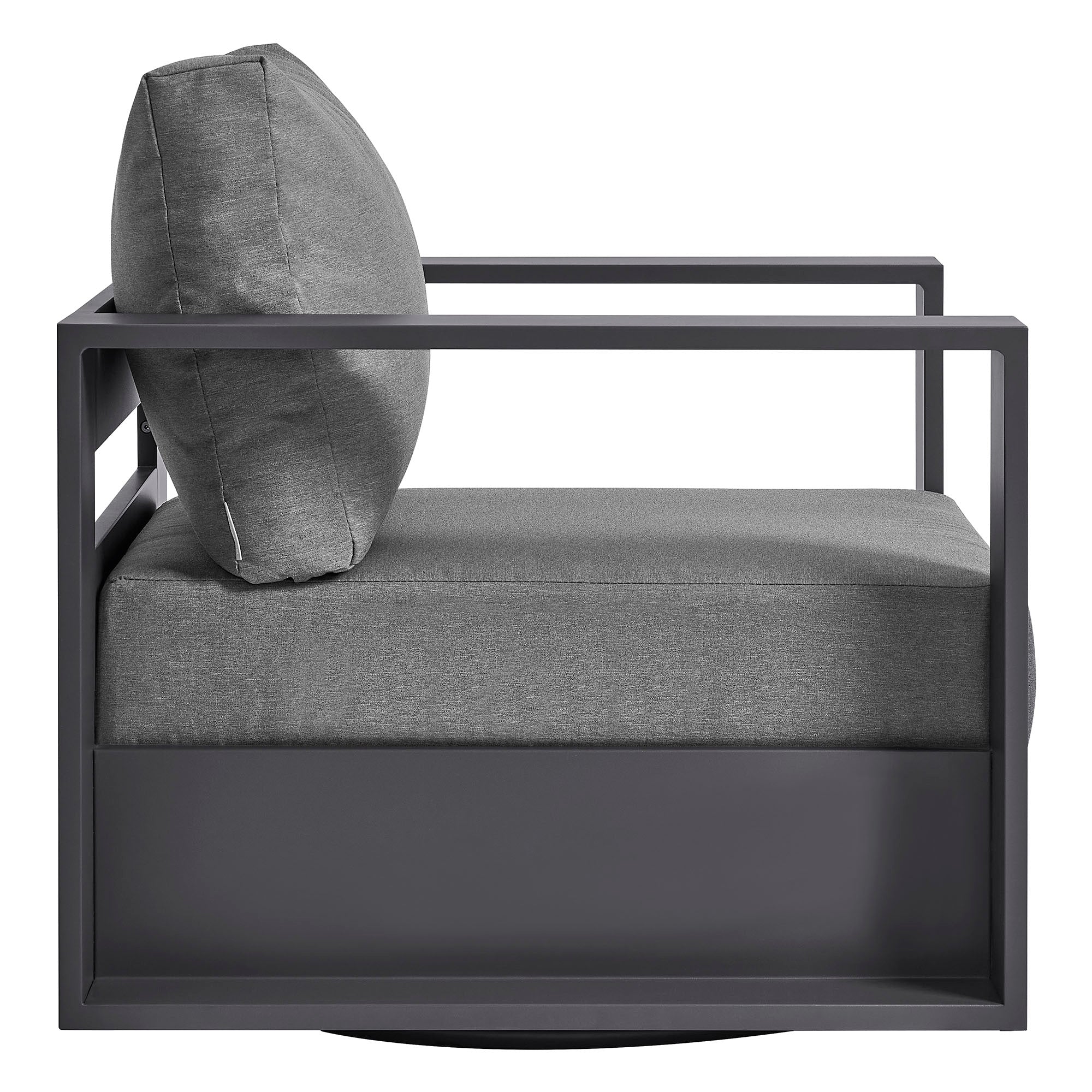 Tahoe Outdoor Powder-Coated Aluminum Swivel Armchair