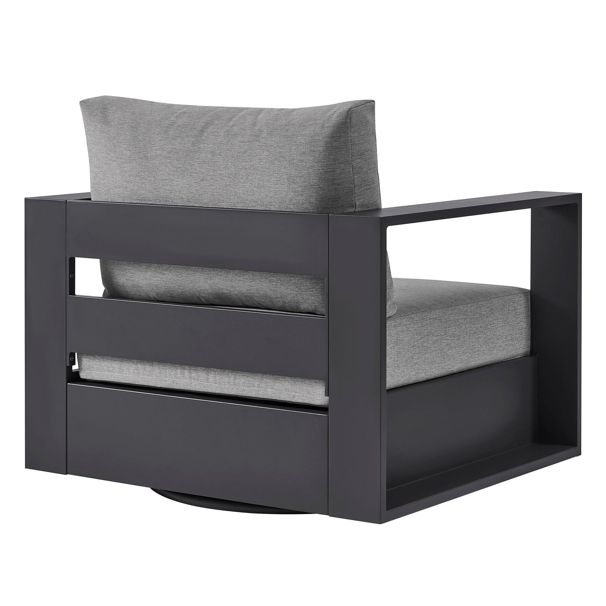 Tahoe Outdoor Powder-Coated Aluminum Swivel Armchair
