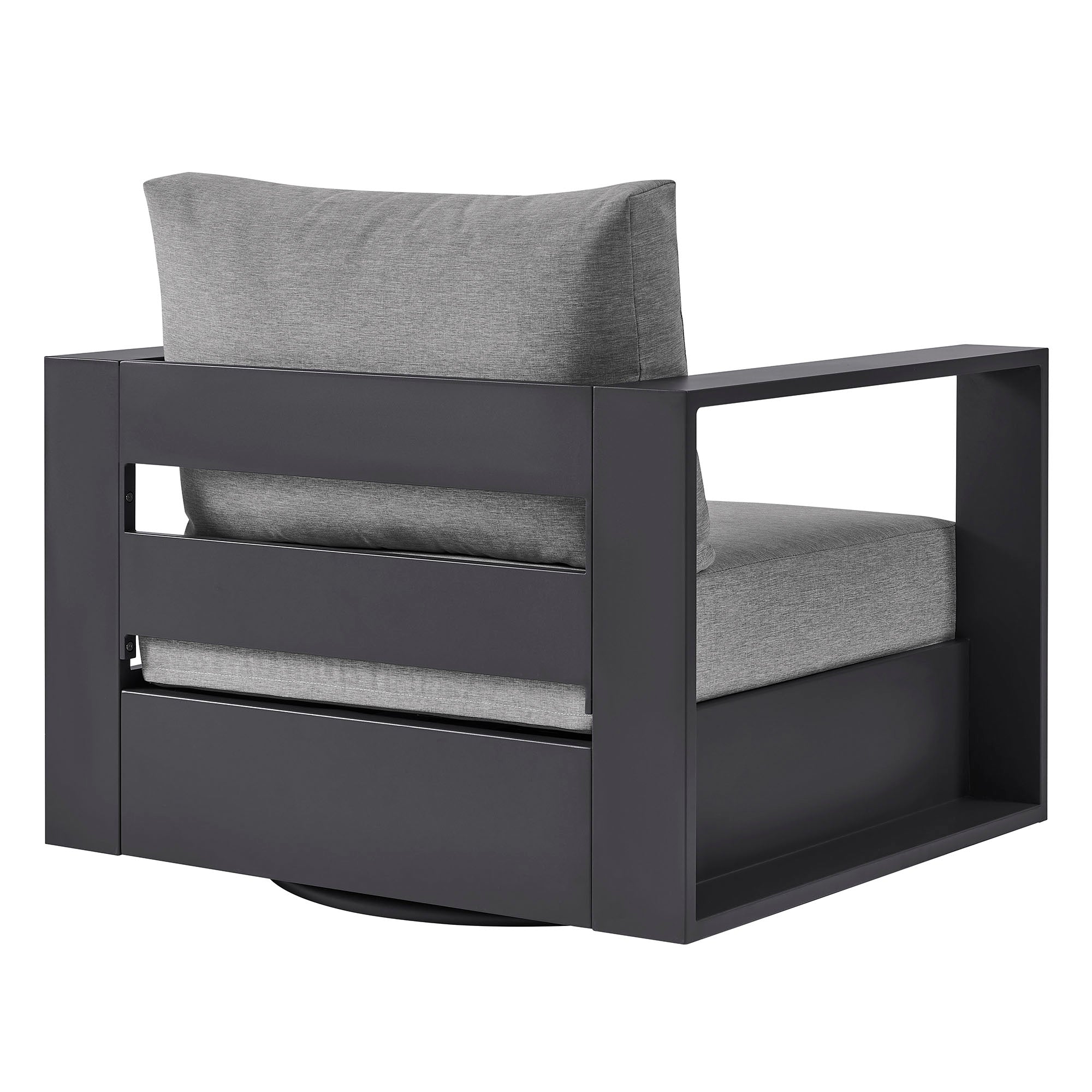 Tahoe Outdoor Powder-Coated Aluminum Swivel Armchair