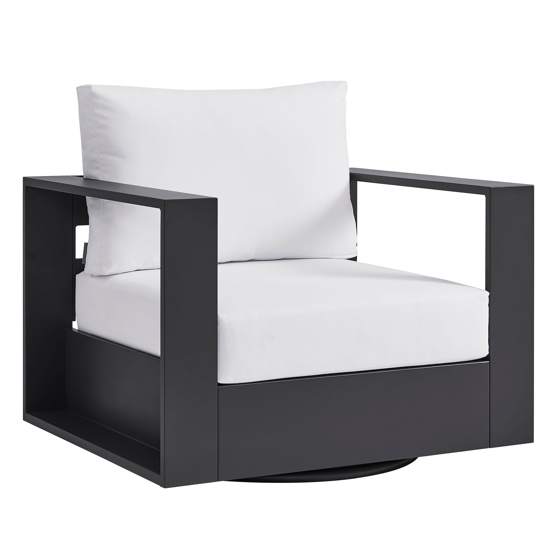 Tahoe Outdoor Powder-Coated Aluminum Swivel Armchair
