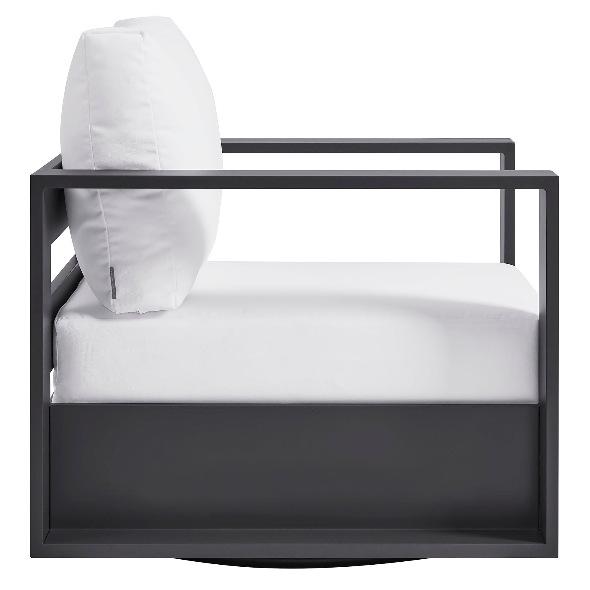Tahoe Outdoor Powder-Coated Aluminum Swivel Armchair