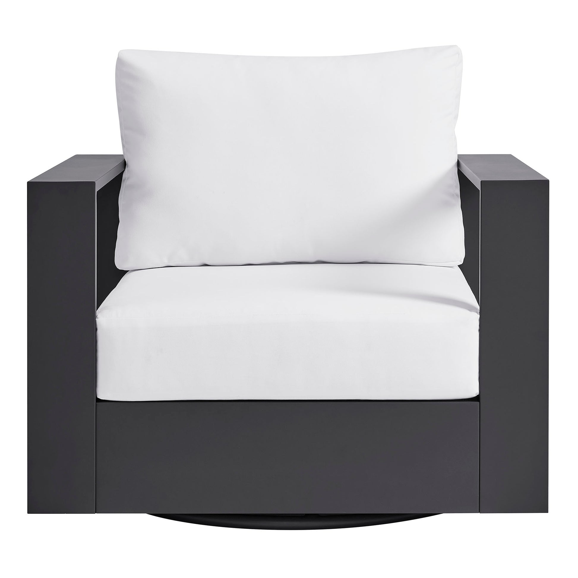 Tahoe Outdoor Powder-Coated Aluminum Swivel Armchair