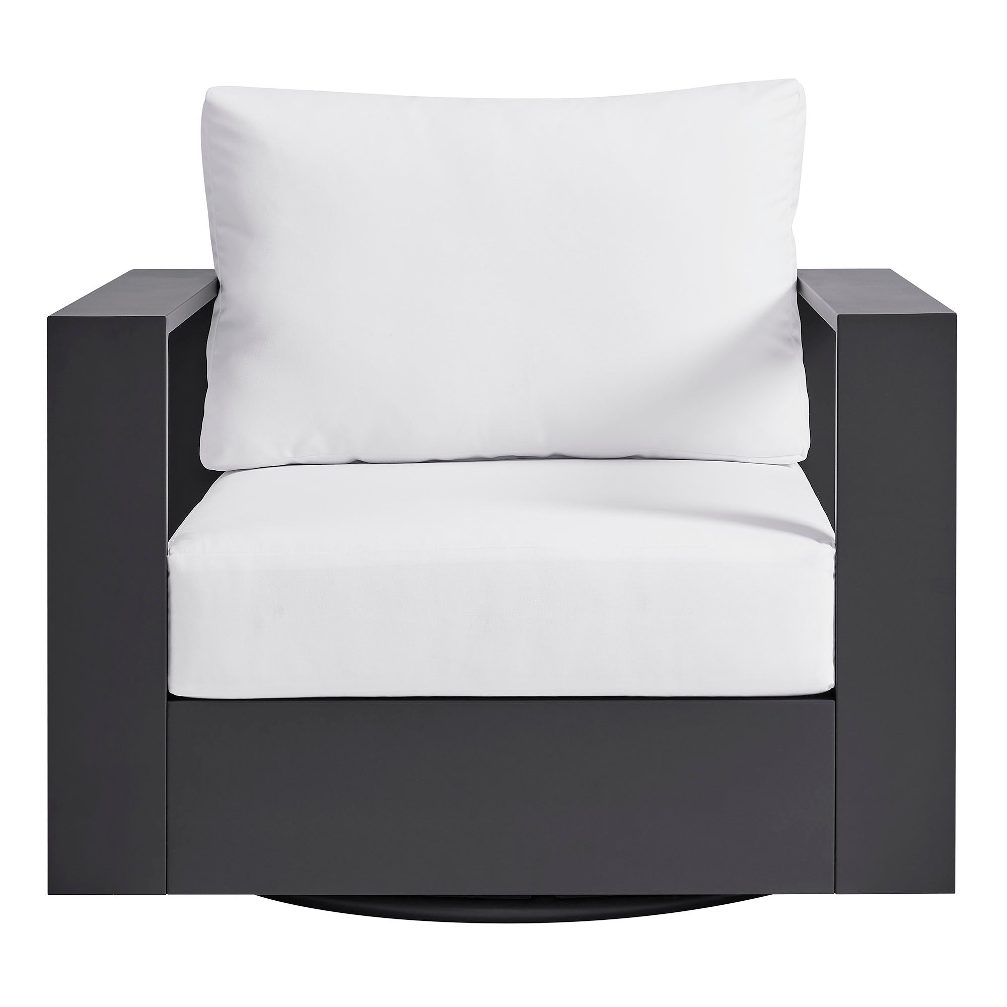 Tahoe Outdoor Powder-Coated Aluminum Swivel Armchair