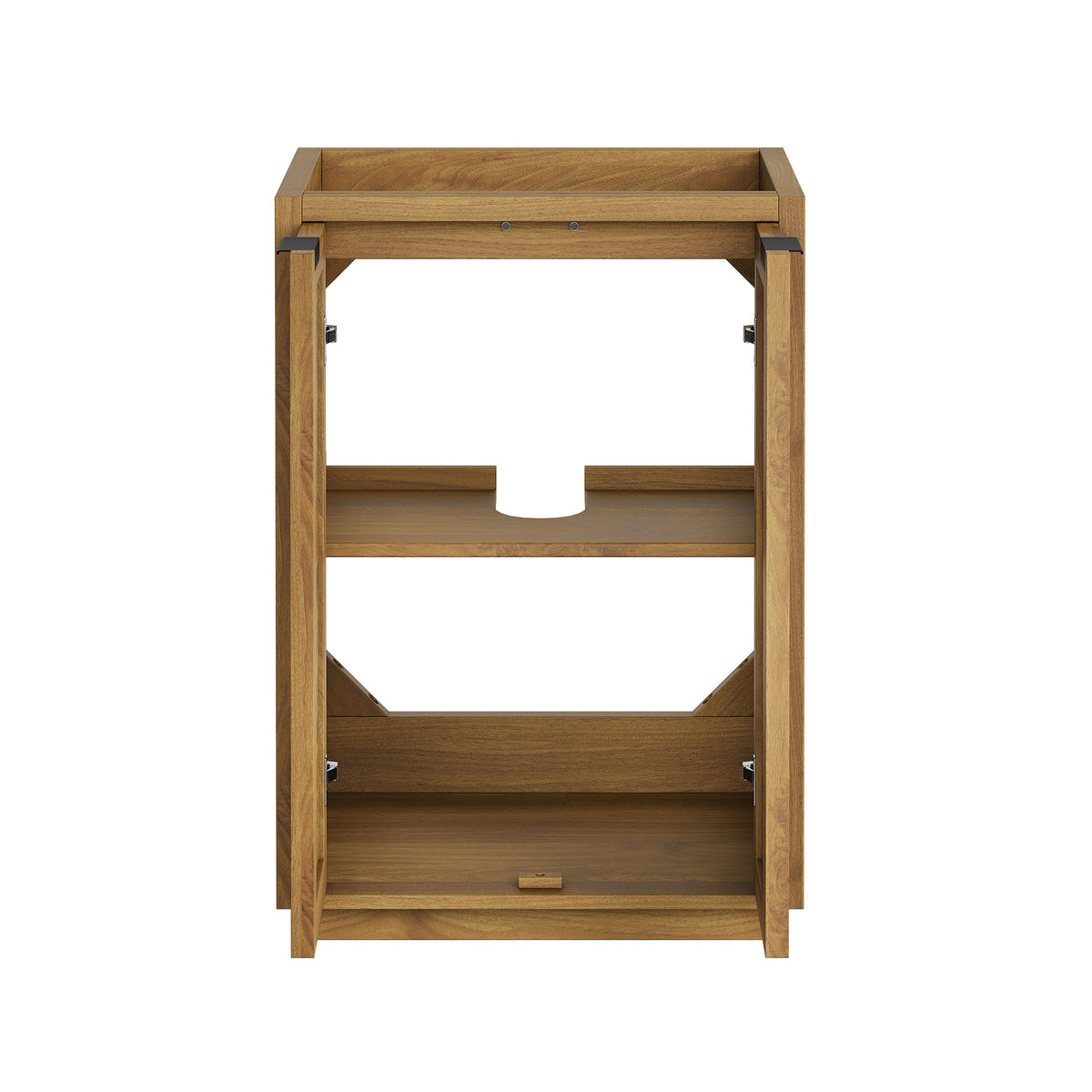 Tavira 24 Inch Shutter-Style Bathroom Vanity Cabinet - Natural