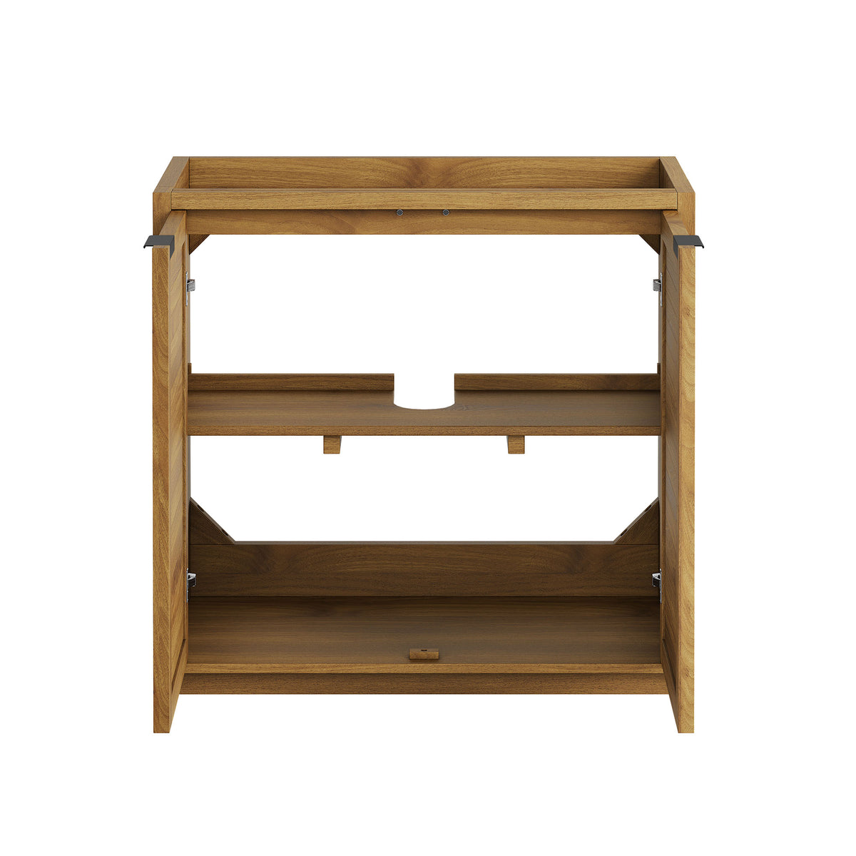 Tavira 36 Inch Shutter-Style Bathroom Vanity Cabinet - Natural