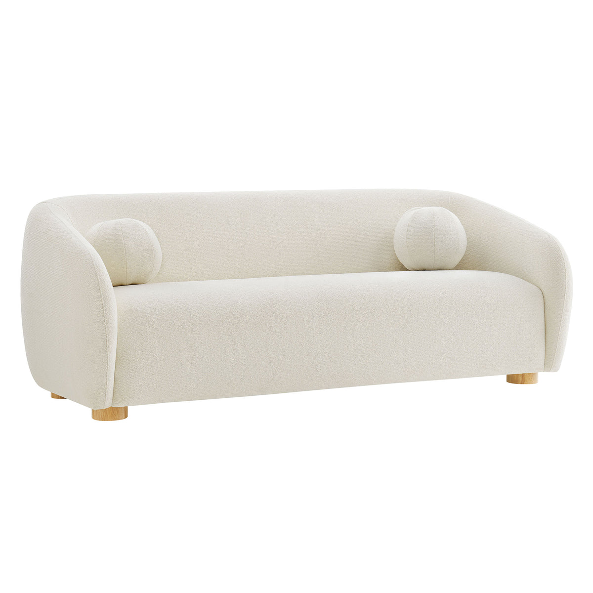 Holland 85" Chenille Fabric Sofa - Cream