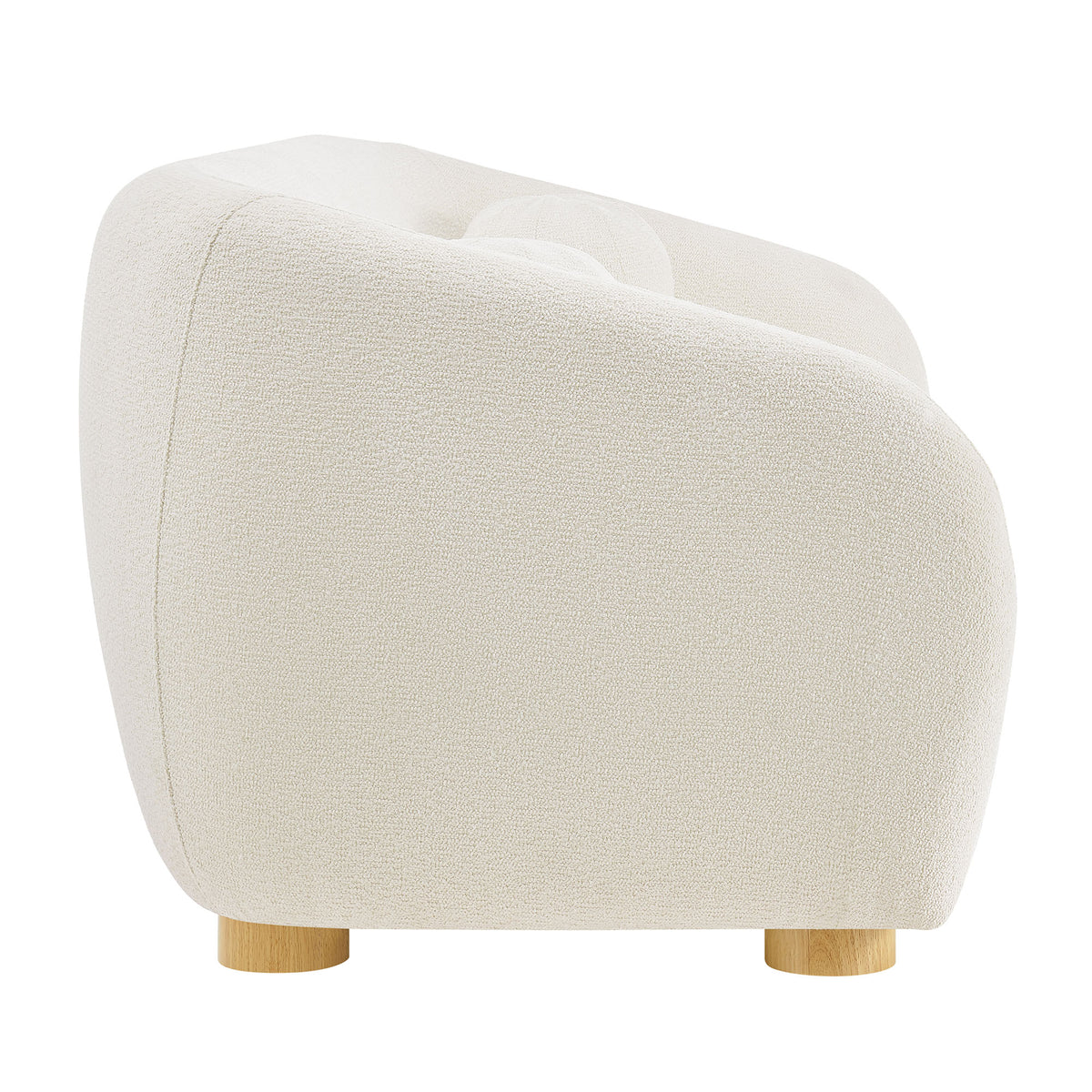Holland 85" Chenille Fabric Sofa - Cream