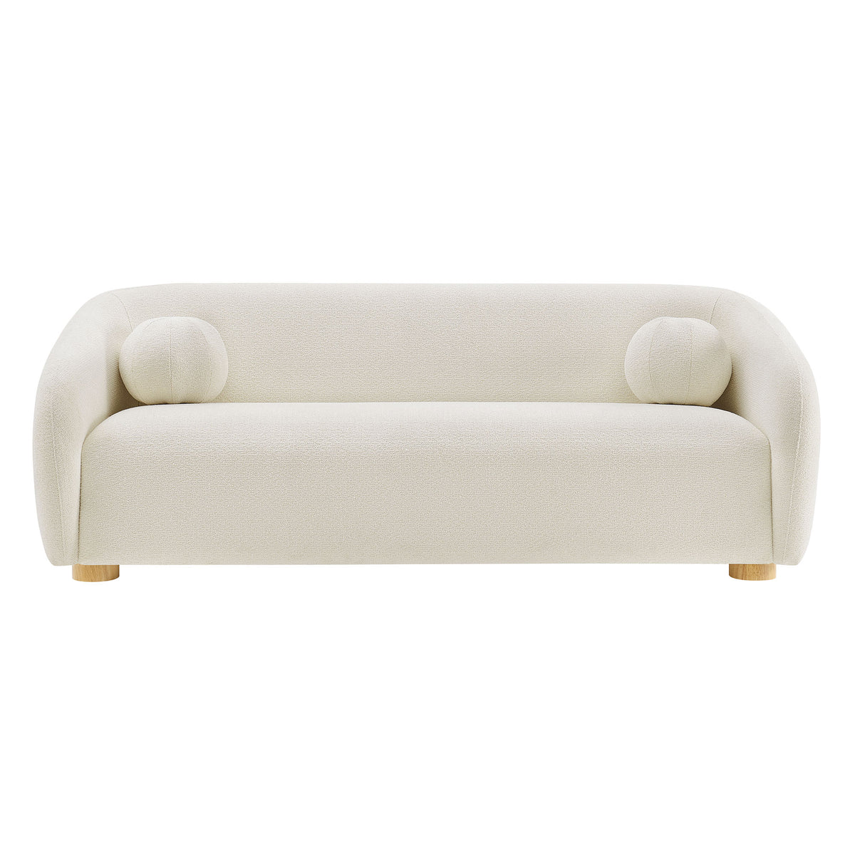 Holland 85" Chenille Fabric Sofa - Cream