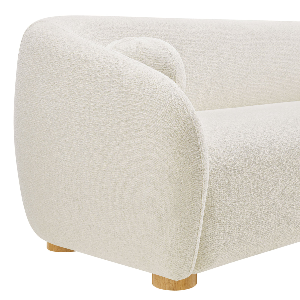 Holland 85" Chenille Fabric Sofa - Cream