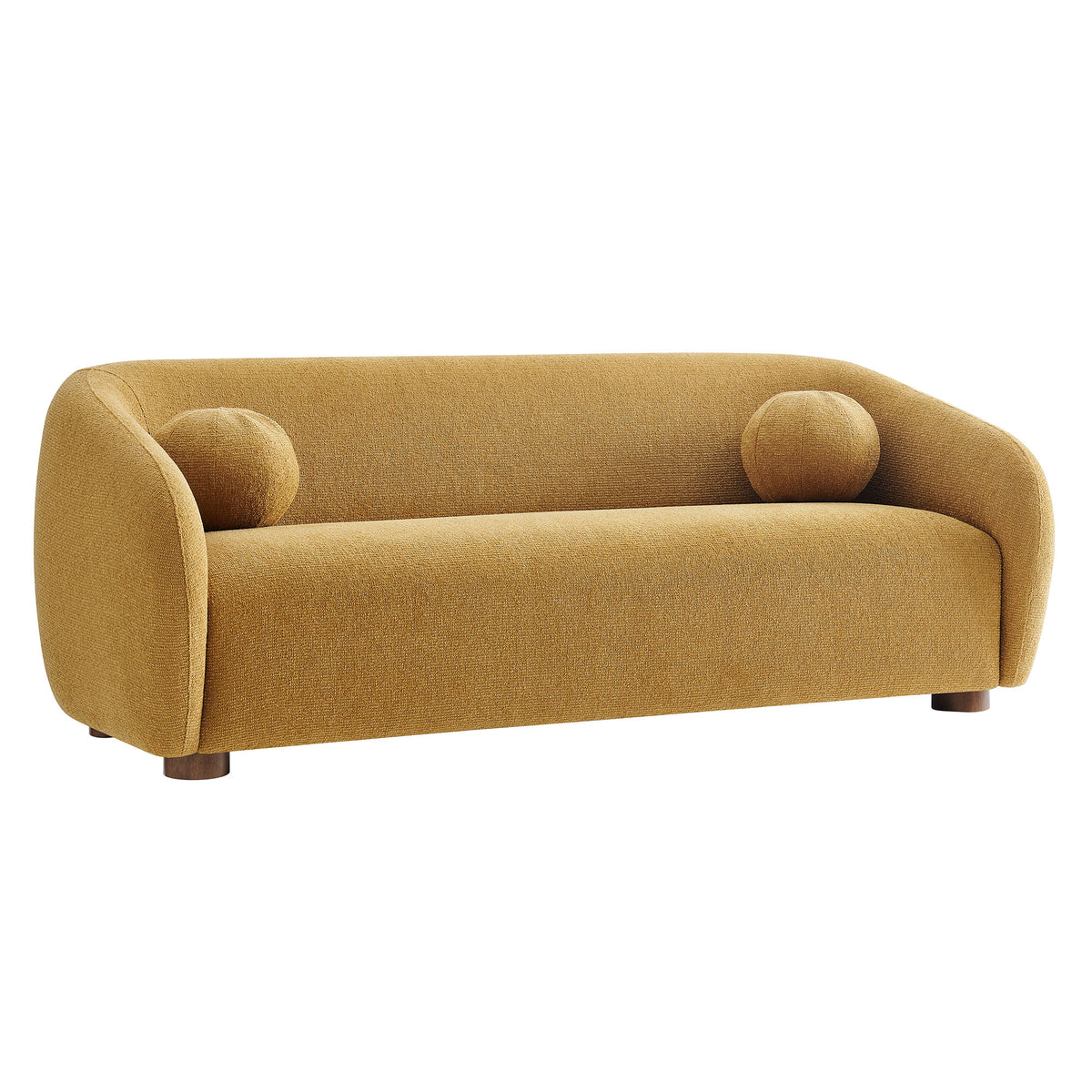 Holland 85" Chenille Fabric Sofa - Mustard