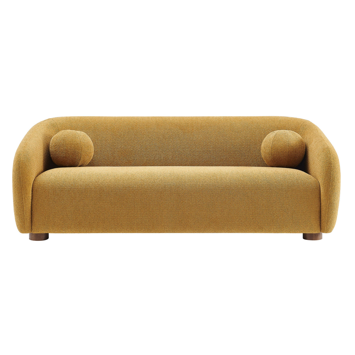 Holland 85" Chenille Fabric Sofa - Mustard