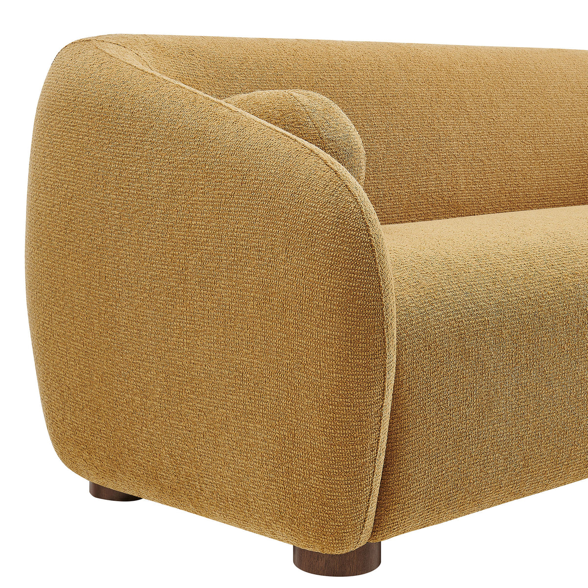 Holland 85" Chenille Fabric Sofa - Mustard