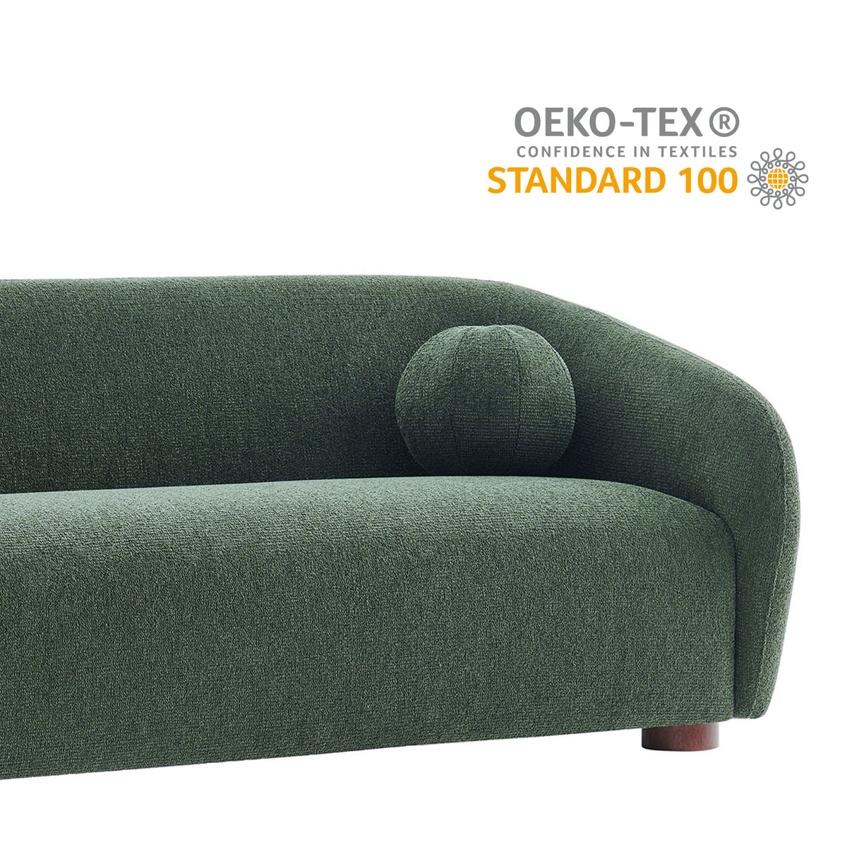 Holland 85" Chenille Fabric Sofa - Pine