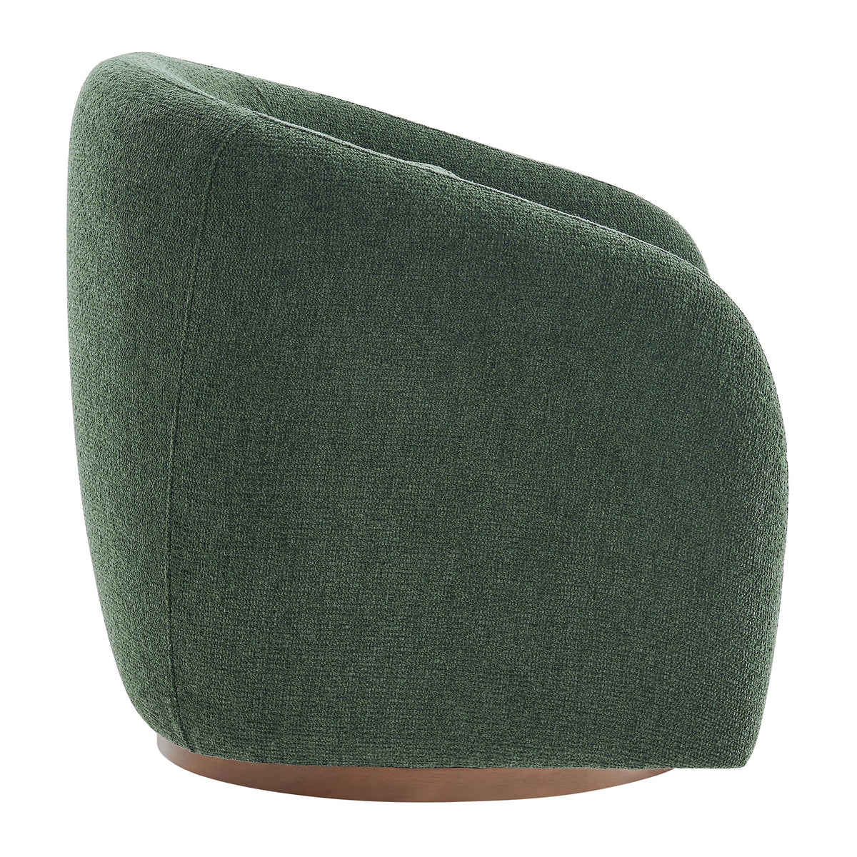 Holland Swivel Chenille Fabric Armchair - Pine